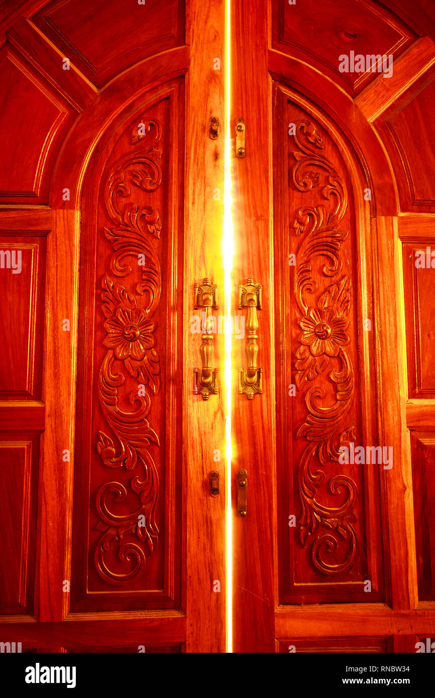 leichte Tür Stockfoto