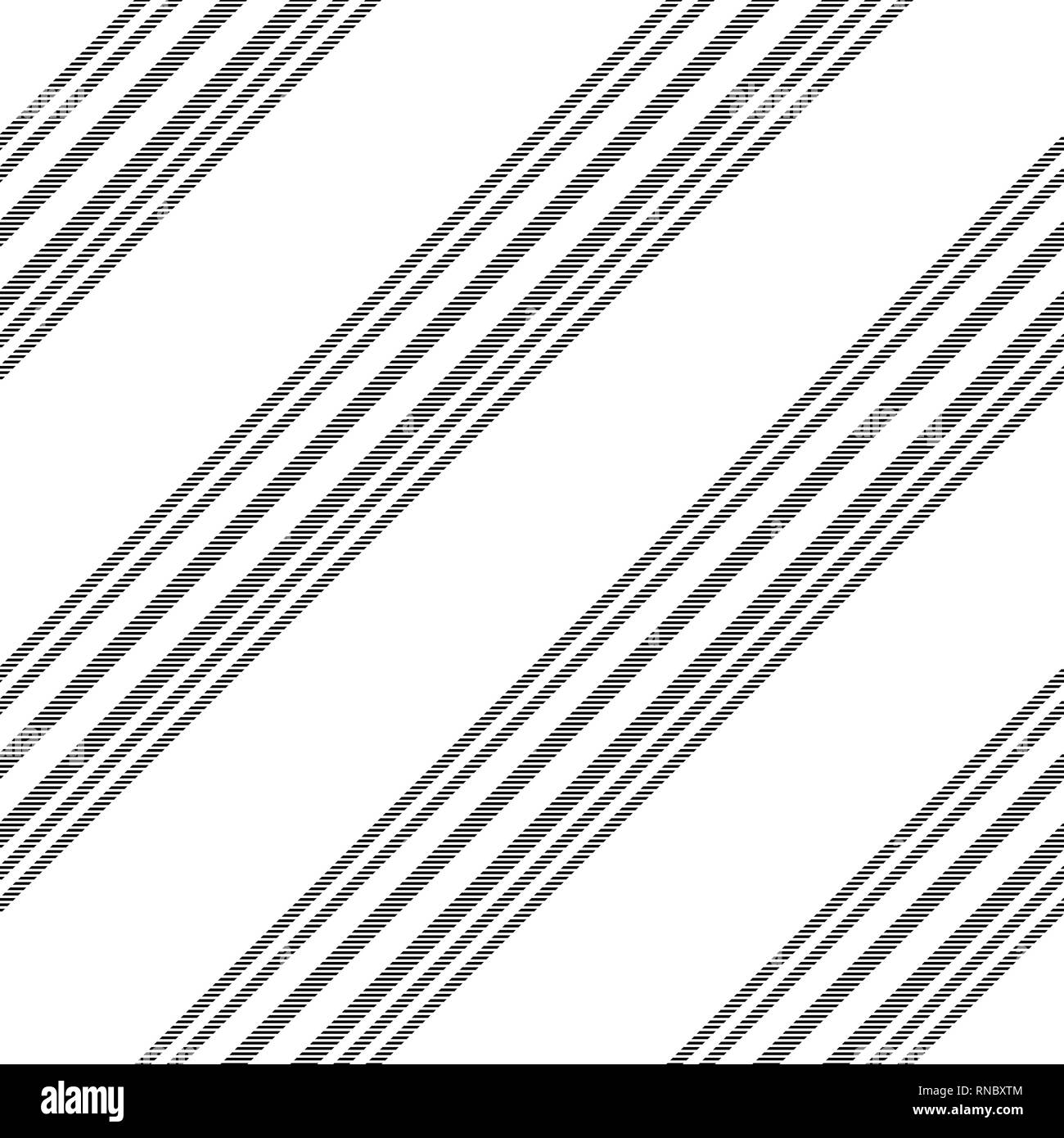 Schwarz Weiß diagonale Linien nahtlose Muster. Vector Illustration. Stock Vektor