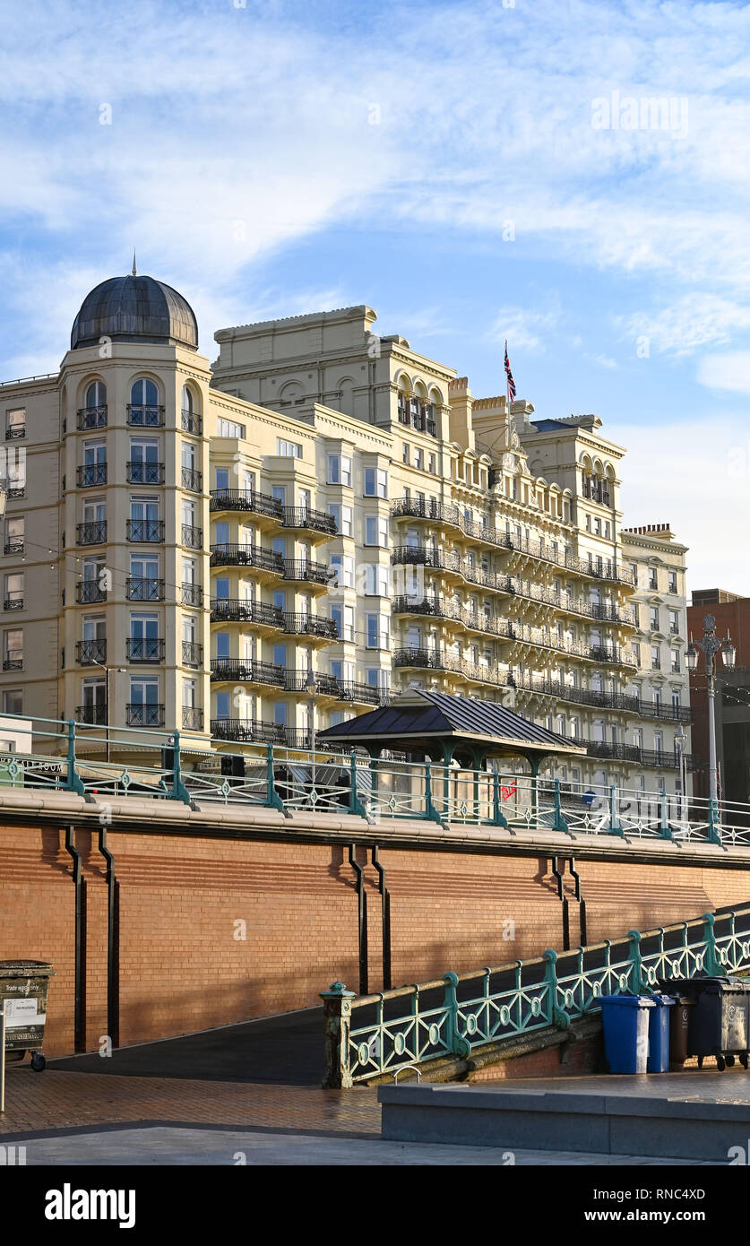 Das Grand Hotel in Brighton Seafront UK Stockfoto