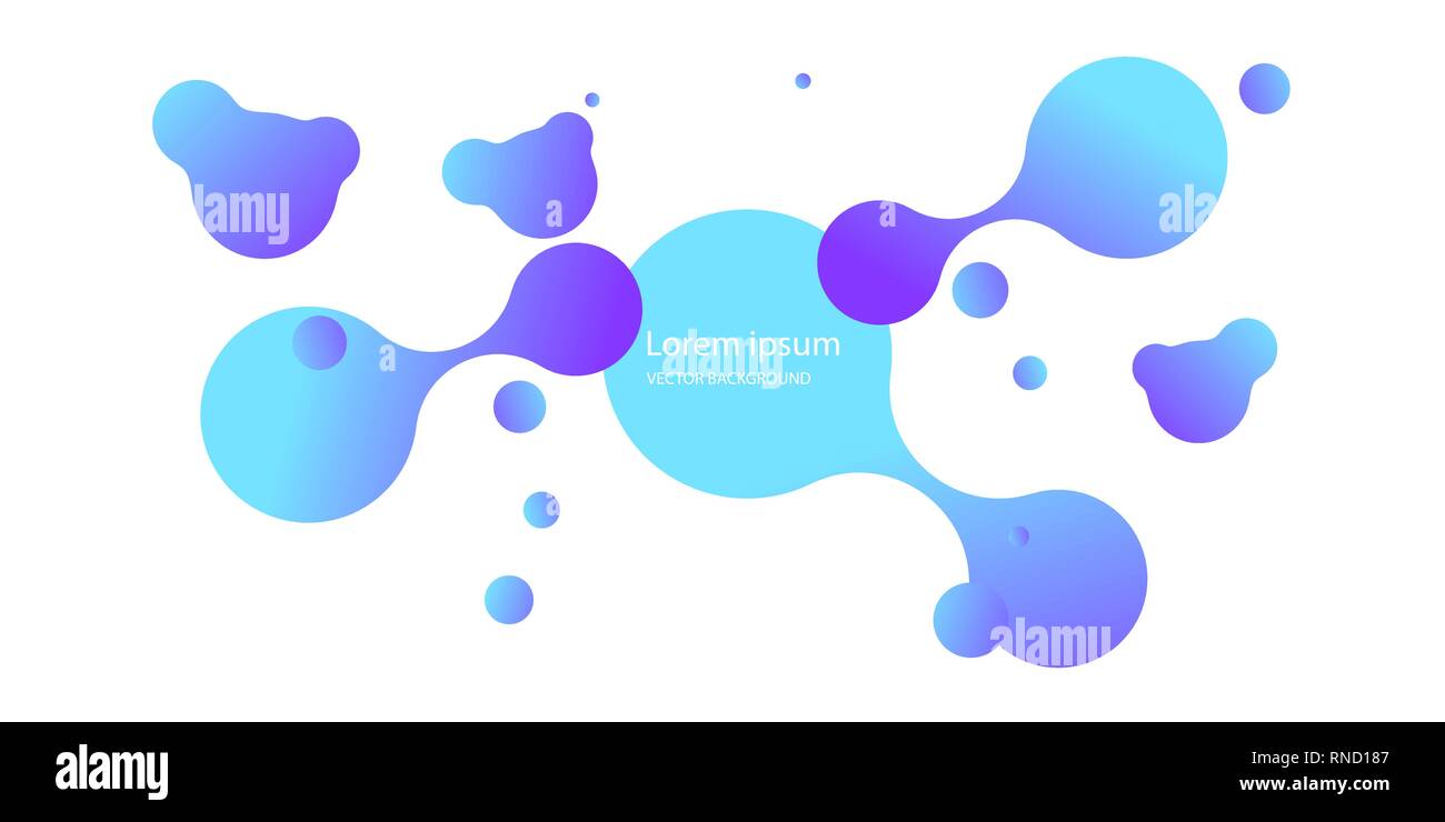 Abstrakte Form der Flüssigkeit. Liquid Design. Flüssige dynamischen Hintergrund für Websites, Landing Page oder Business Presentation. Isolierte gradient Wellen mit Stock Vektor