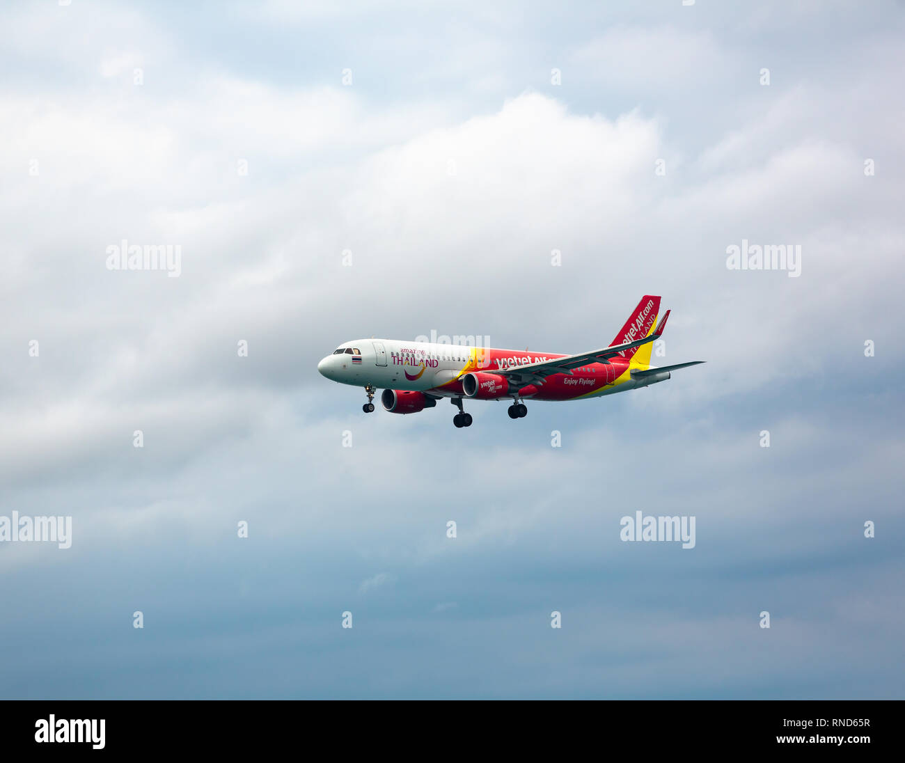 Airbus Thai Vietjet Luft Stockfoto