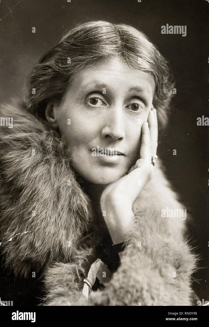 Virginia Woolf (1882-1941), Porträt eines unbekannten Fotografen, Foto, 1927 Stockfoto