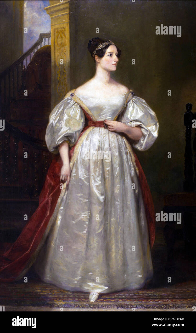 Ada Lovelace (1815-1852), Porträtmalerei von Margaret Sarah Karpenter, 1836 Stockfoto