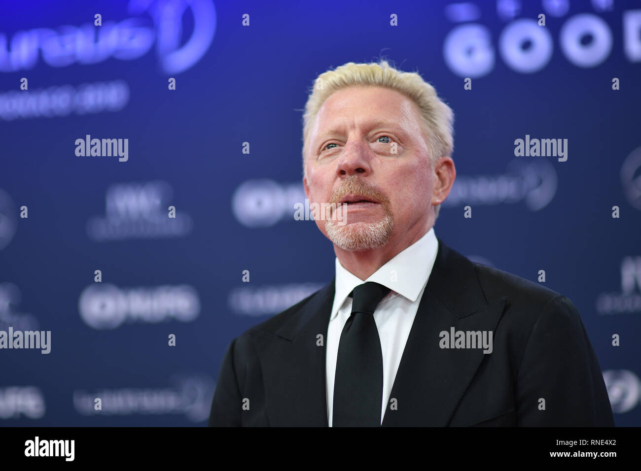 Monaco, Monaco. 18 Feb, 2019. Boris Becker (Tennisspieler) GES/Sport Allgemein/Laureus World Sports Awards 2019, 18.02.2019 Sport: Laureus World Sports Awards 2019, Februar 18, 2019 | Verwendung der weltweiten Kredit: dpa Picture alliance/Alamy Leben Nachrichten Quelle: dpa Picture alliance/Alamy leben Nachrichten Stockfoto