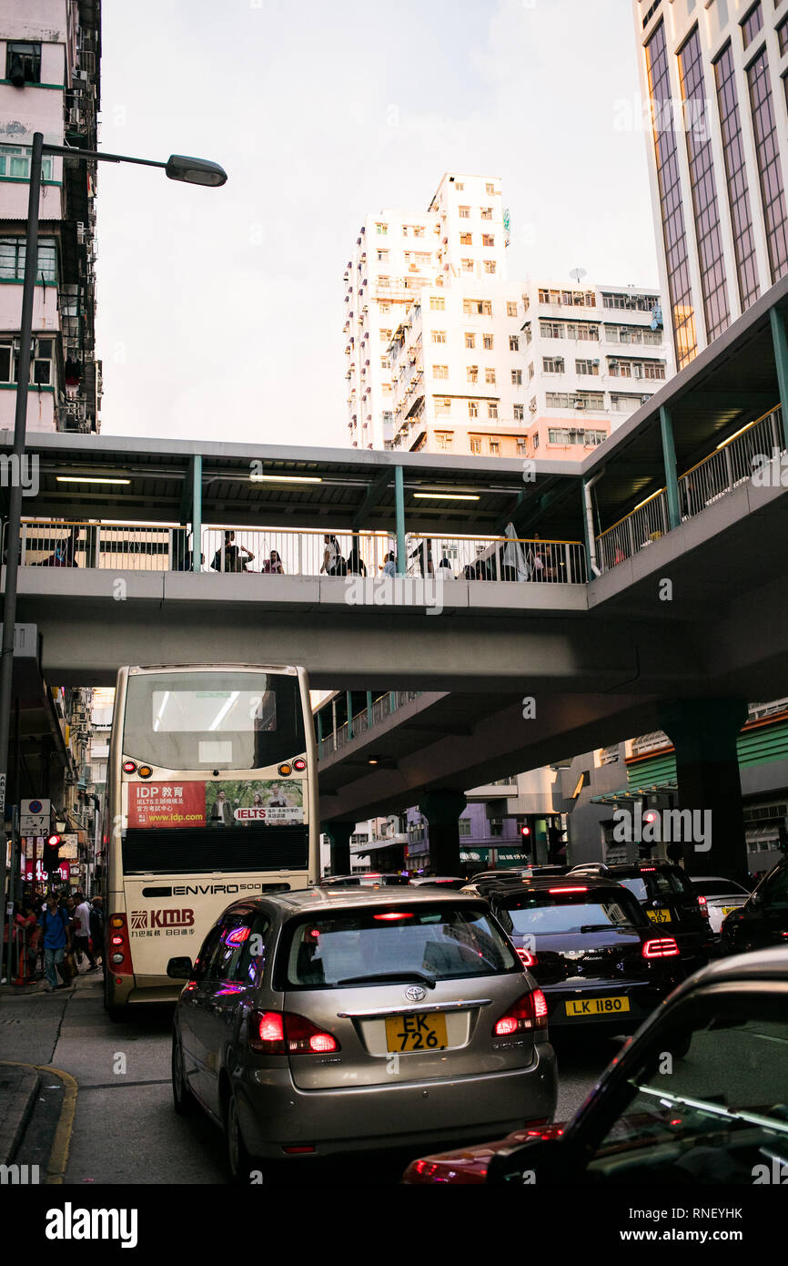 Beeindruckende Architektur in der Stadt Hong Kong Stockfoto