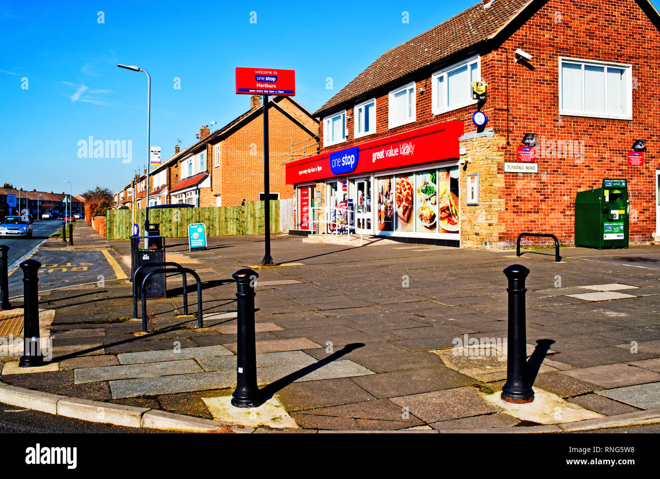 One Stop Shop, Birkdale Straße, Hartburn, Stockton on Tees, Cleveland, England Stockfoto