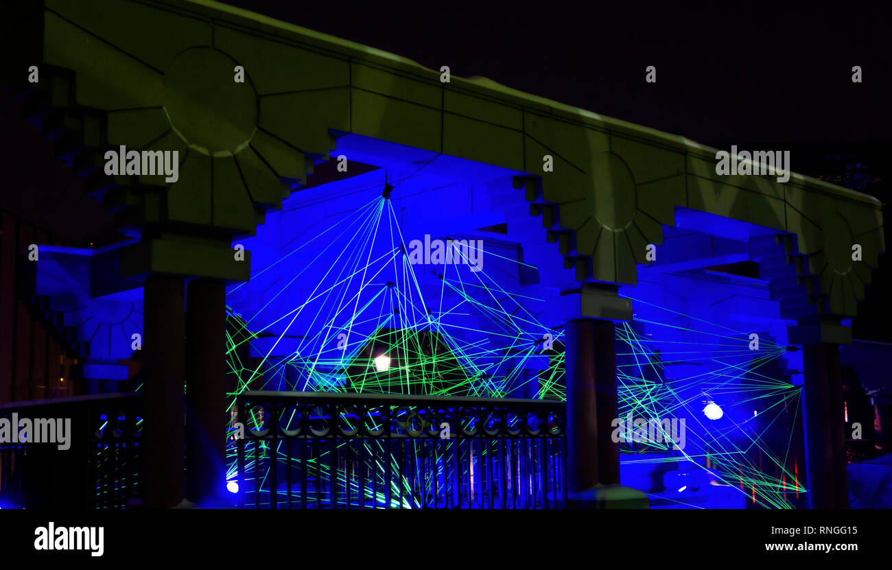 Glow Festival Olympic Plaza Calgary, Alberta Stockfoto