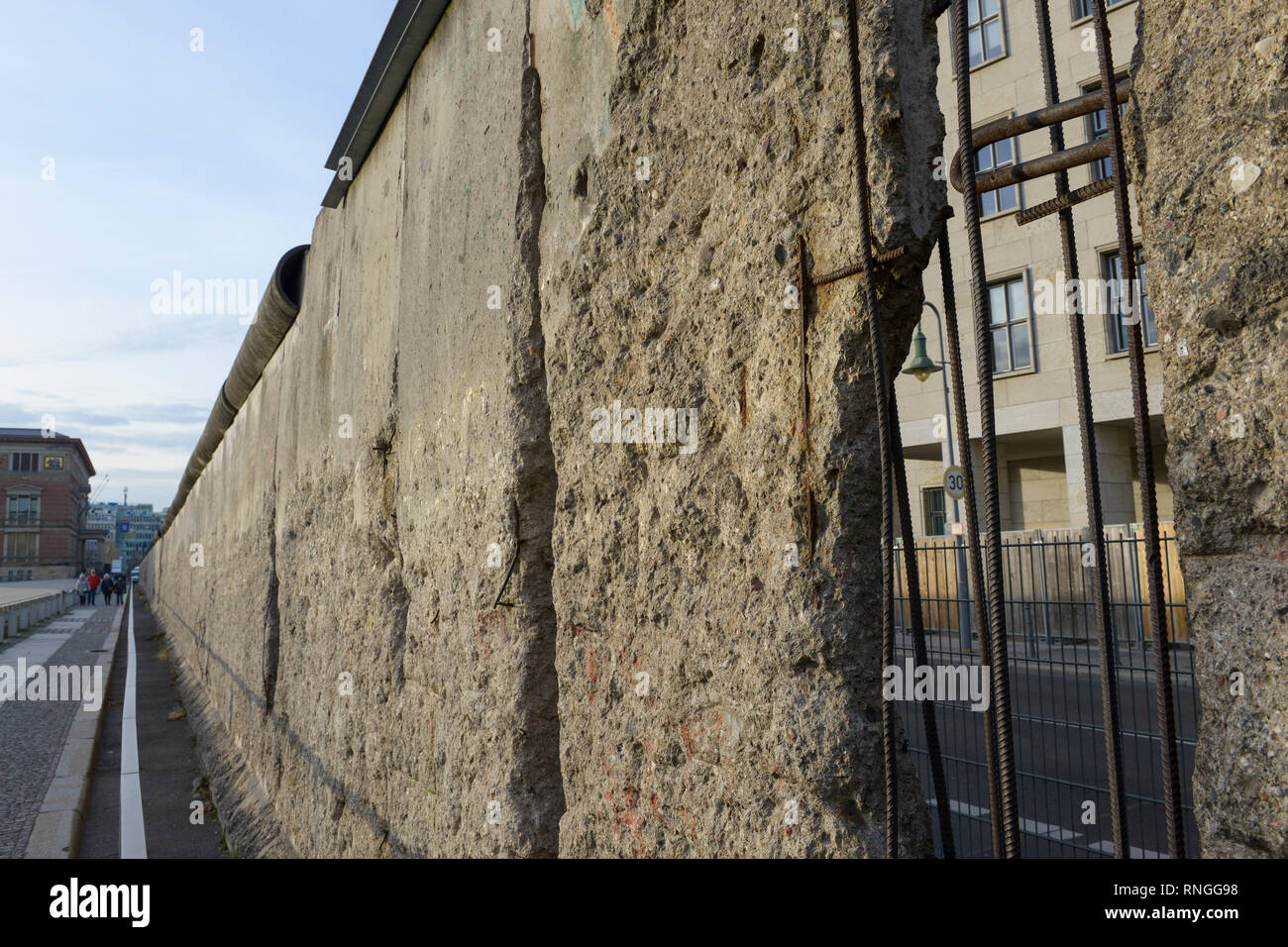 Deutschland, Hauptstadt Berlin, die Mauer der ehemaligen Grenze zwischen Ost und West Deutschland/Mauer Sterben Stockfoto