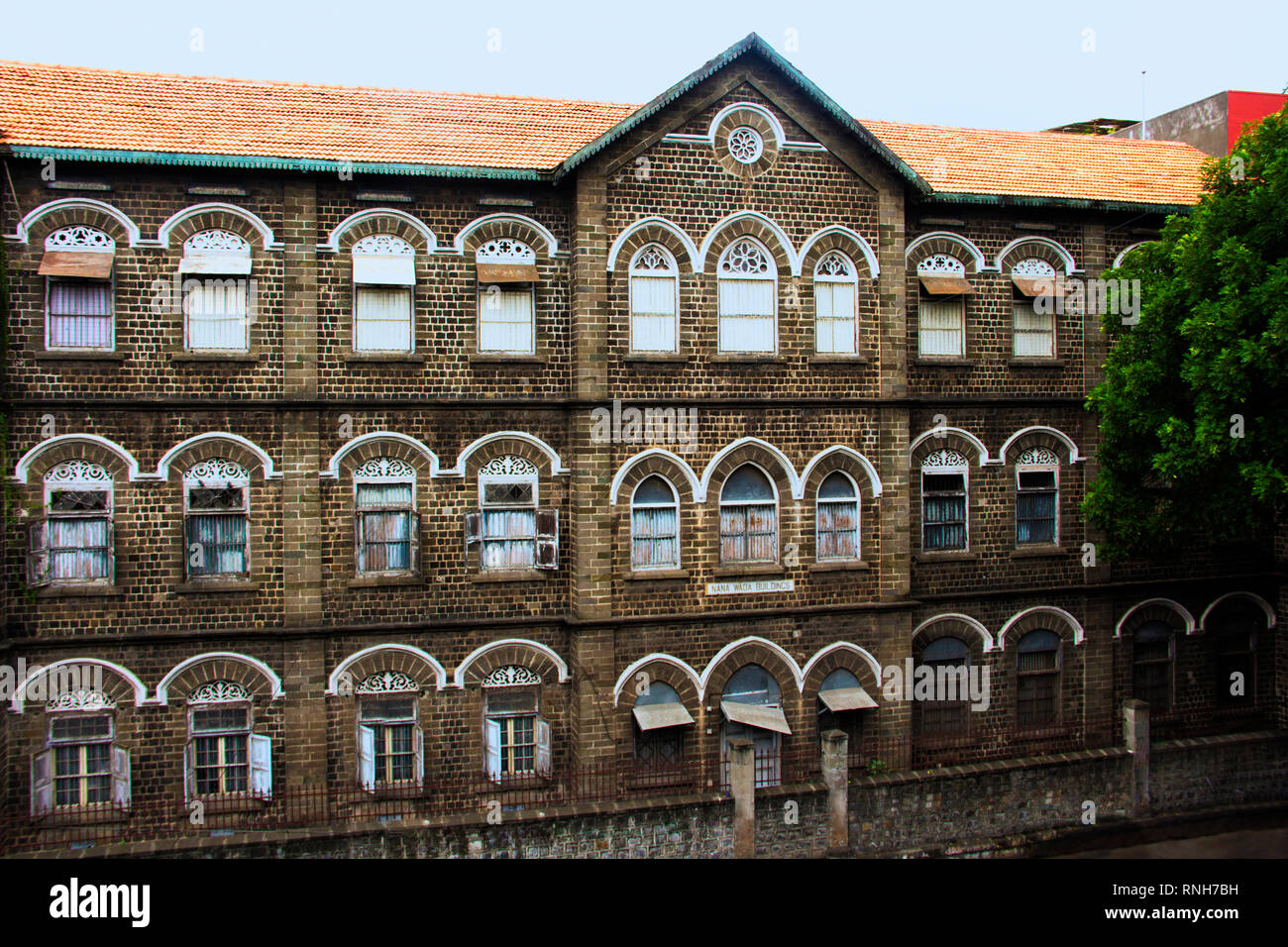 Nana Wada Gebäude, im Jahre 1780 in der Nähe von Nana Phadnavis Shaniwar Wada, Pune gebaut Stockfoto