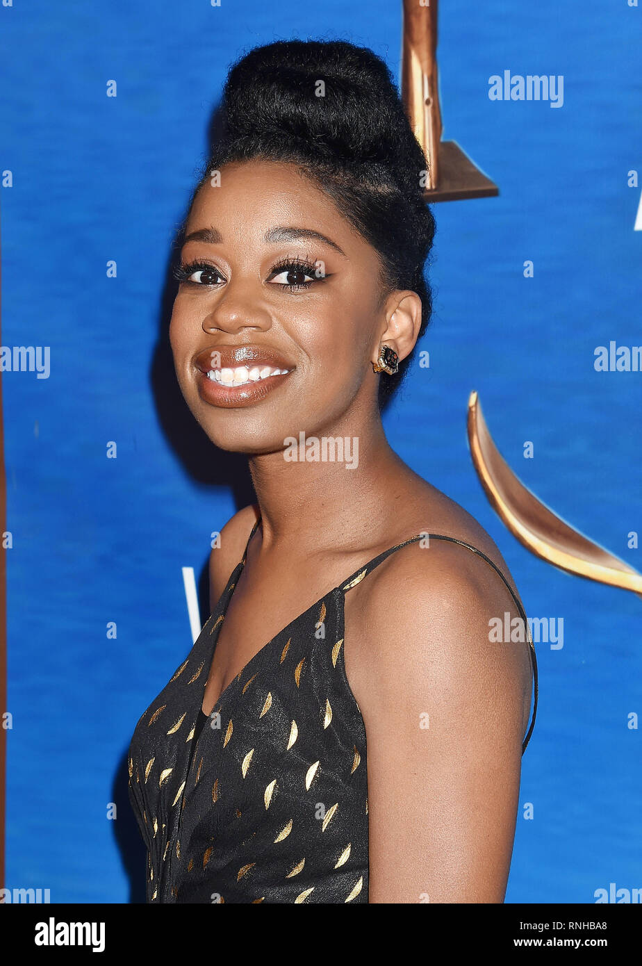BEVERLY HILLS, Ca - 17. Februar: Diona Reasonover besucht die 2019 Writers Guild Awards LOS ANGELES. Feierstunde im Beverly Hilton Hotel am 17. Februar 2019 Stockfoto