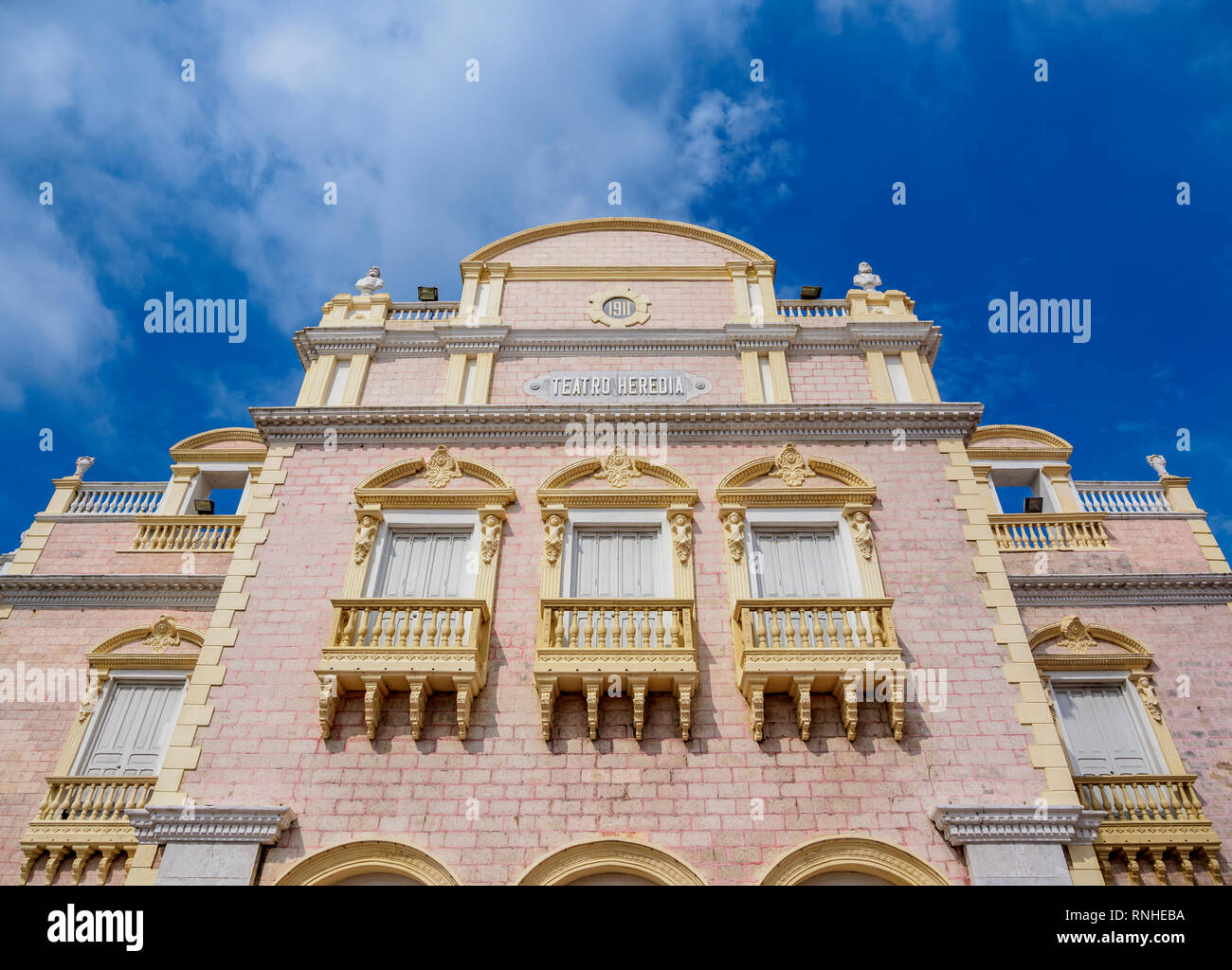 Heredia oder Adolfo Mejia Theater, Altstadt, Cartagena, Bolivar Abteilung, Kolumbien Stockfoto