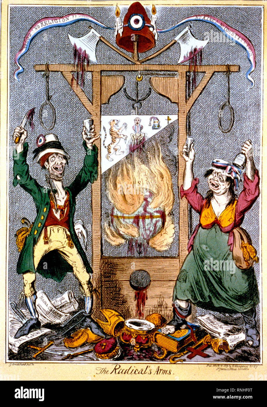 Satire erkennen Reform mit der Revolution und der Unterwelt. Stockfoto Satire erkennen Reform mit der Revolution und der Unterwelt. Stockfoto