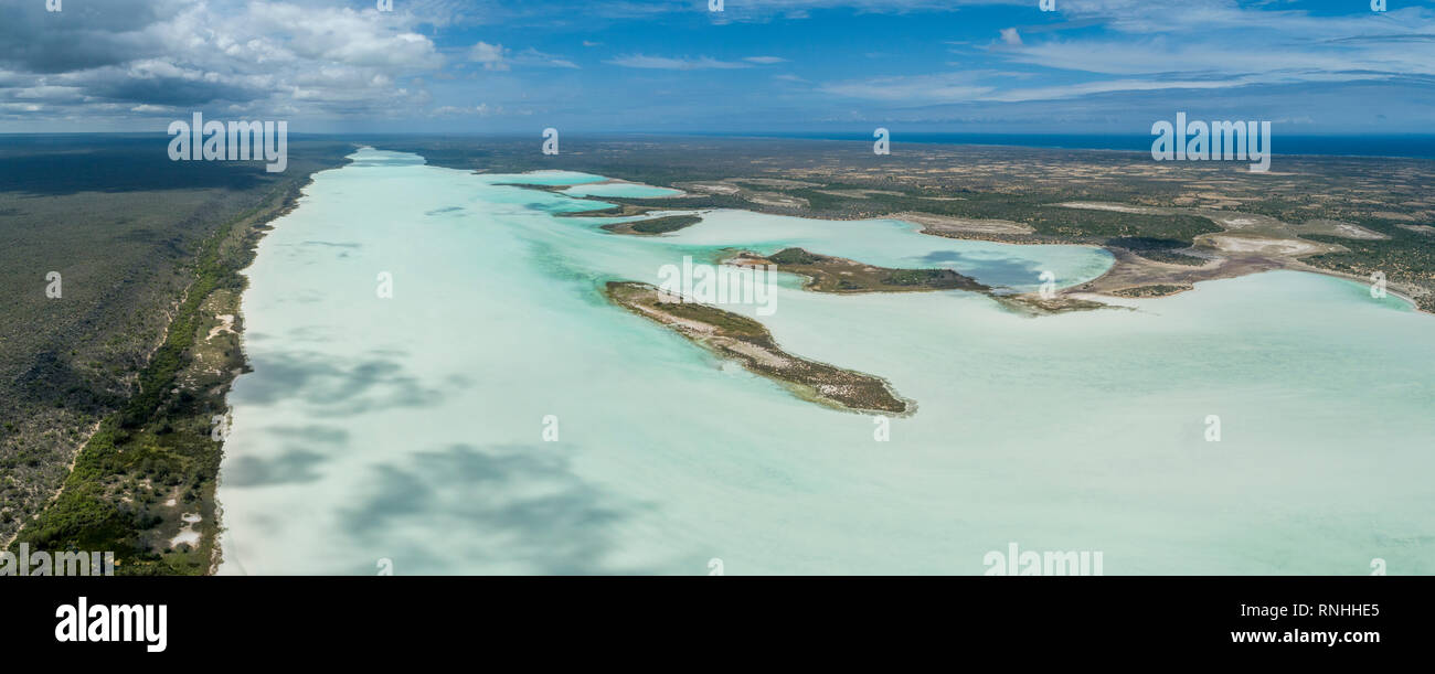 Antenne von See, Madagaskar Tsimanampetsotsa Stockfoto