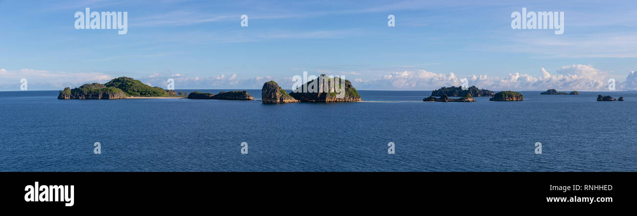 Nosy Hara - Panorama der Inseln in Madagaskar Stockfoto