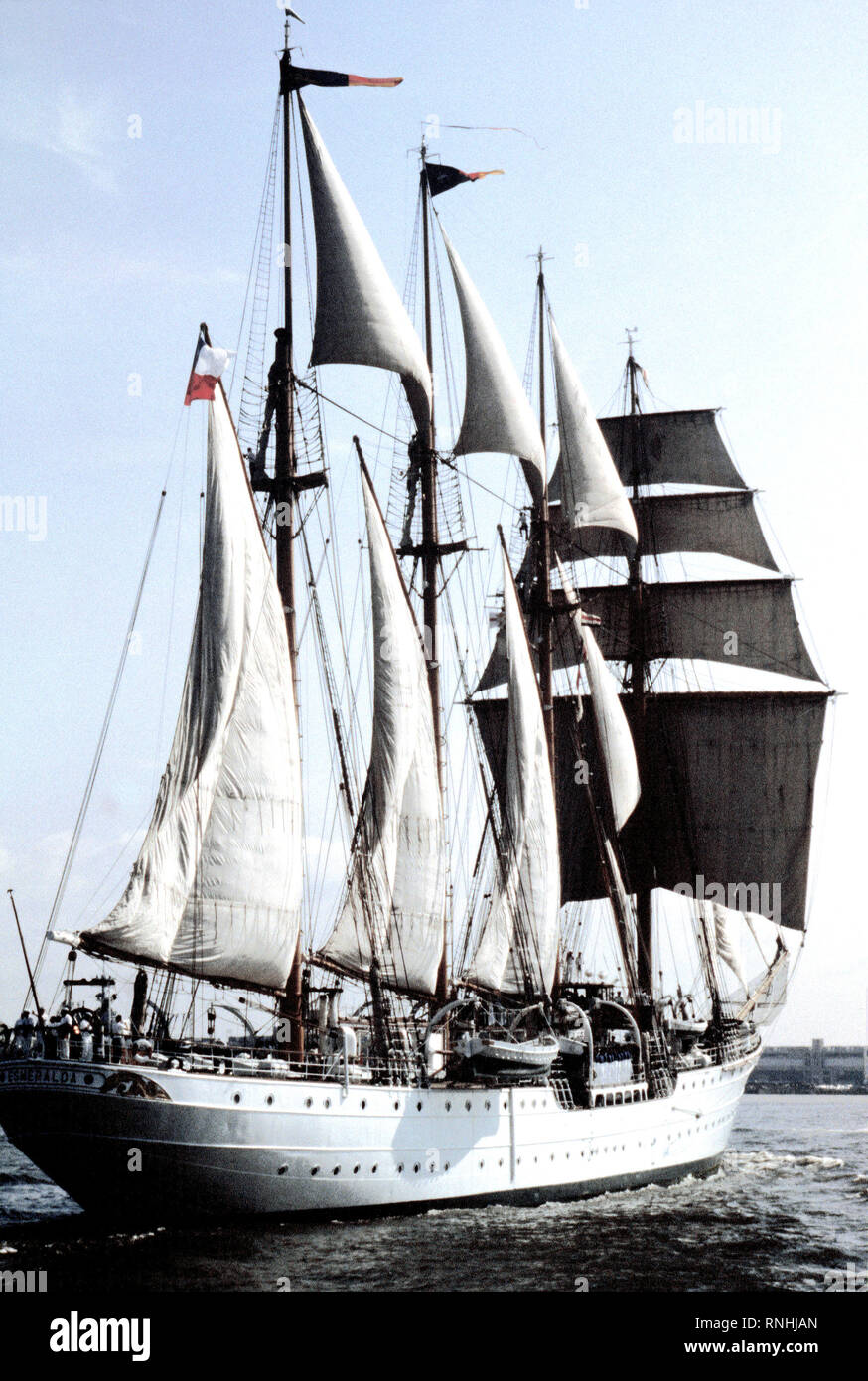 Chilenisches marineschiff der achtzigerjahre Fotos und Bildmaterial