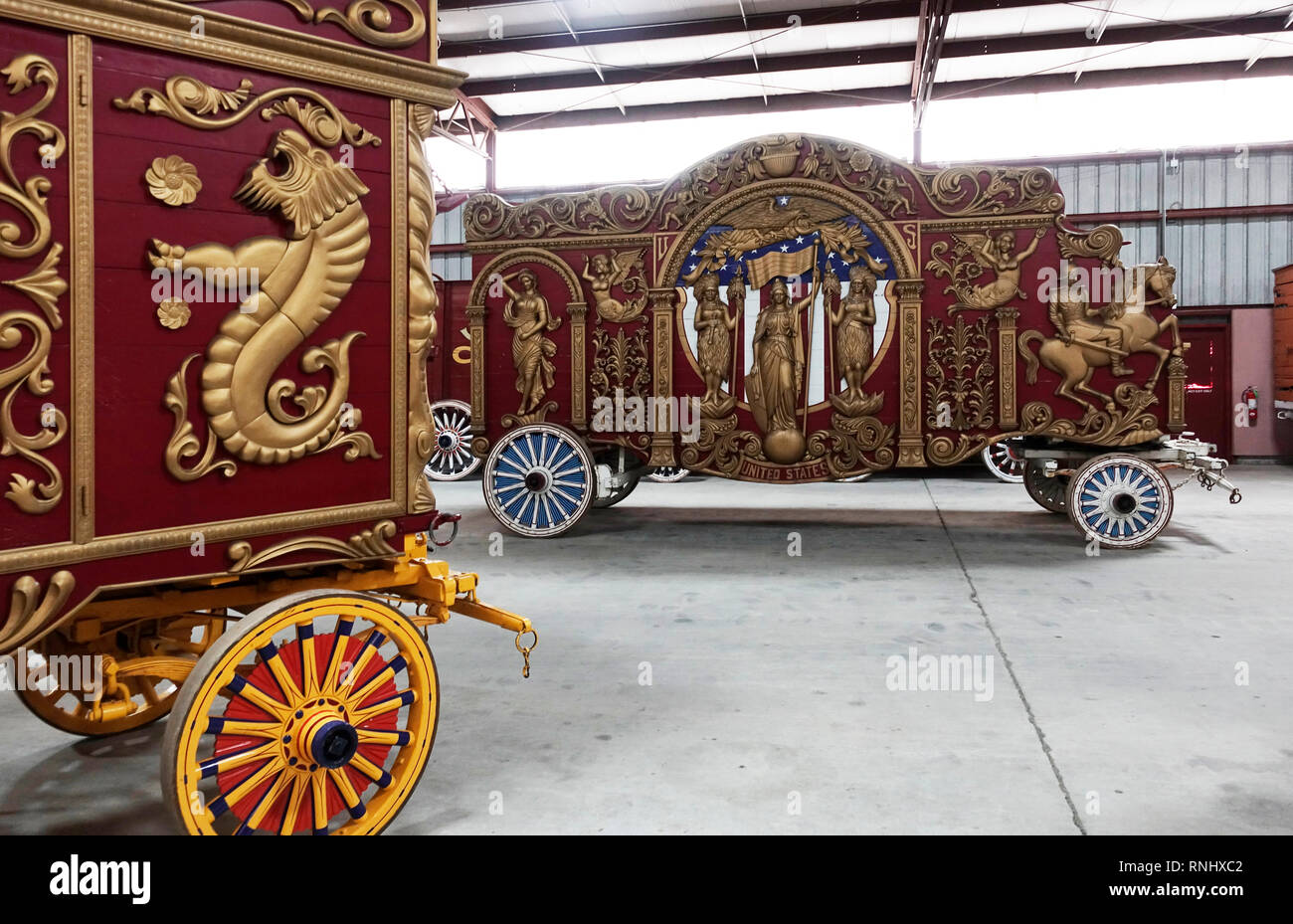 Circus World Museum Baraboo Wisconsin Stockfoto