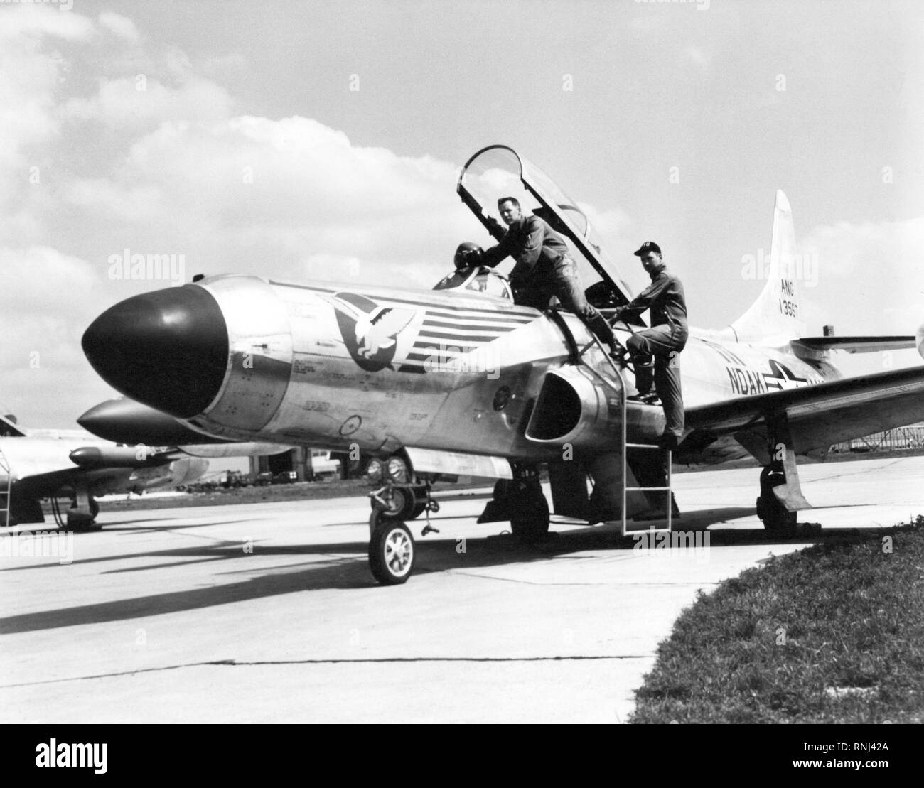 1958 Us Air Force Personal Um Die 119 Fighter Wing Happy Hooligans North Dakota Air National