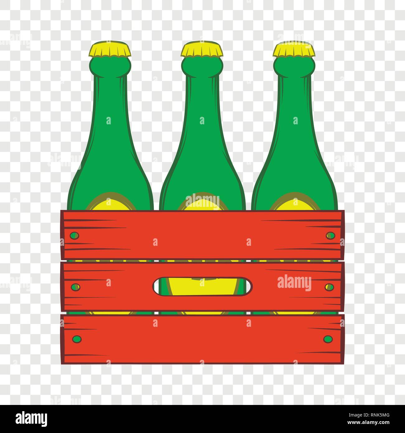 Bier Holzkiste Symbol Cartoon Stil Stock Vektorgrafik Alamy