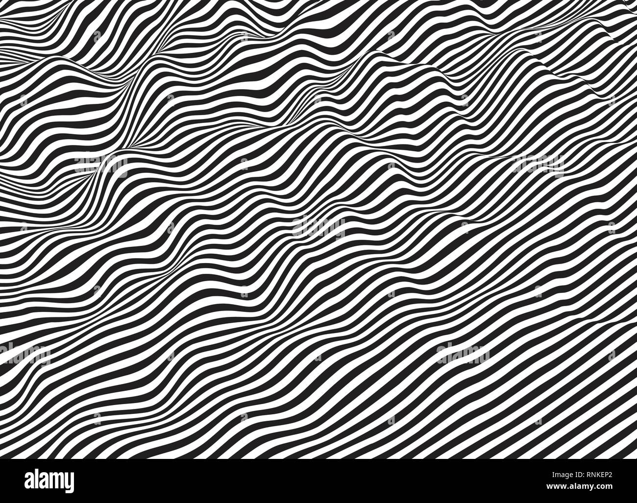 Schwarze Streifen Linie Abstrakt Hintergrund. Vector Illustration Stock Vektor