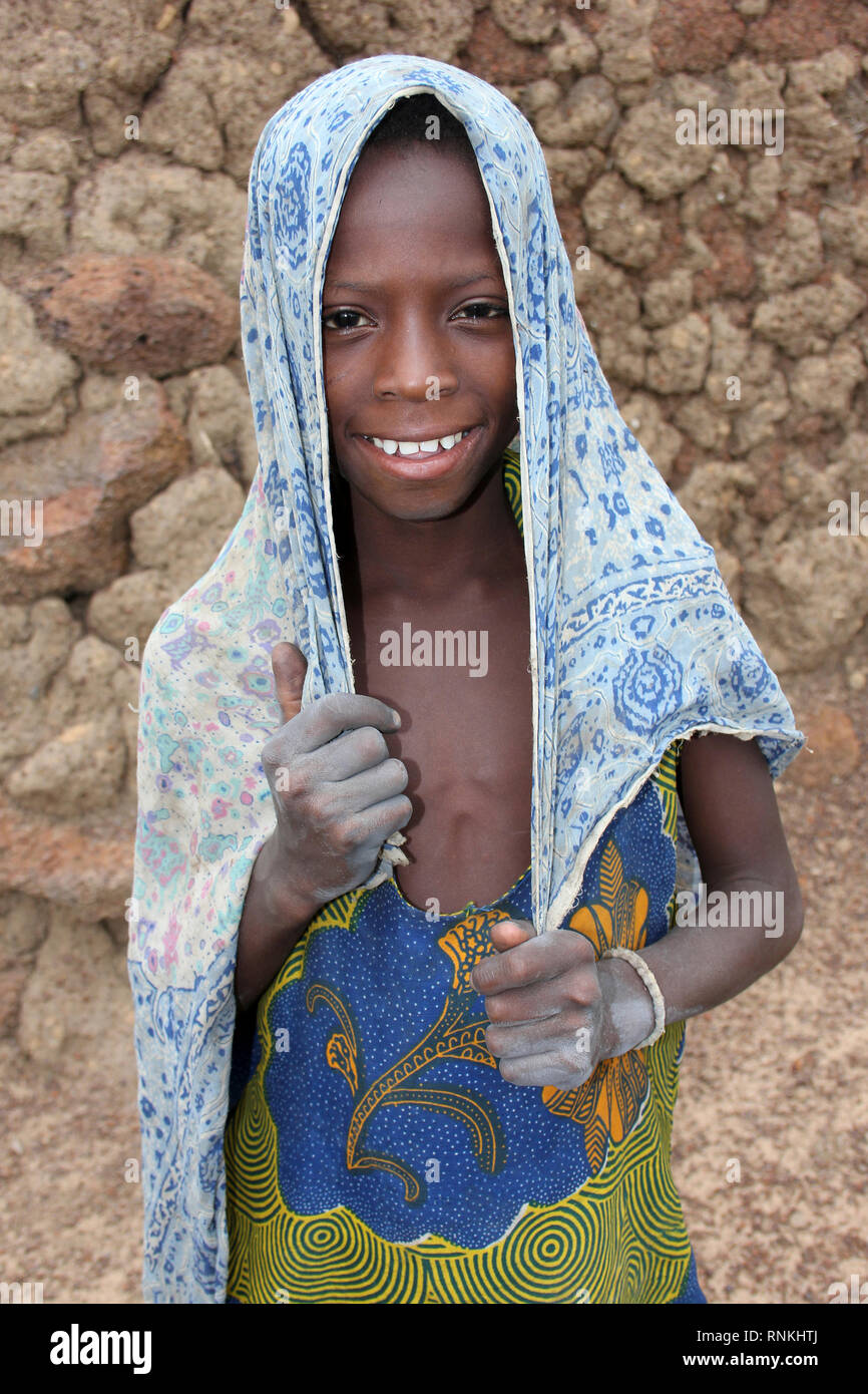 Lächelnd Ghana Mädchen Stockfoto