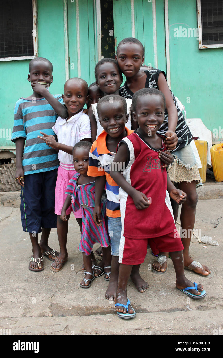 Kinder in Jamestown, Ghana Stockfoto