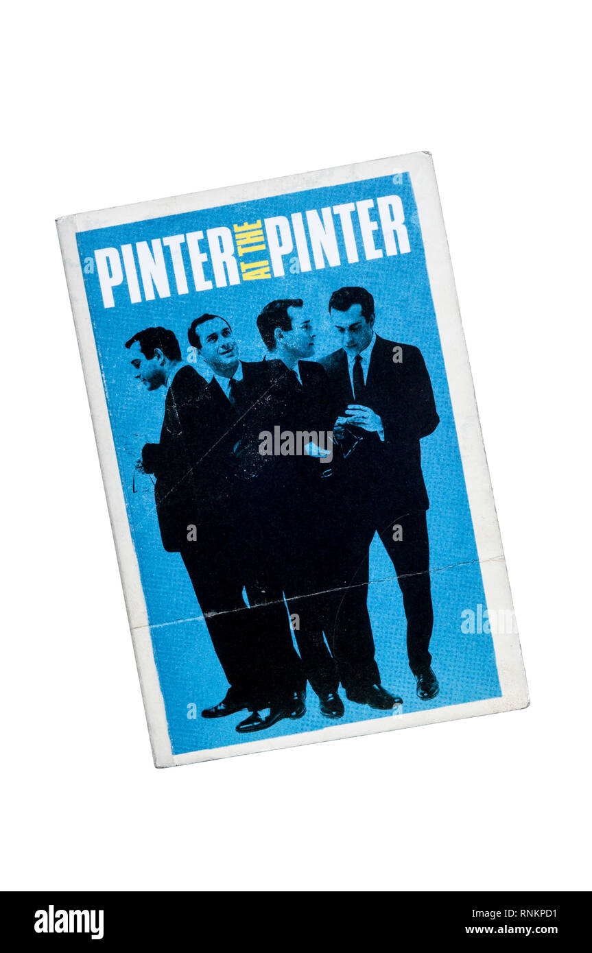 Buch zum Pinter an der Pinter Saison von kurzen Harold Pinters spielt bei der Pinter Theater. Stockfoto