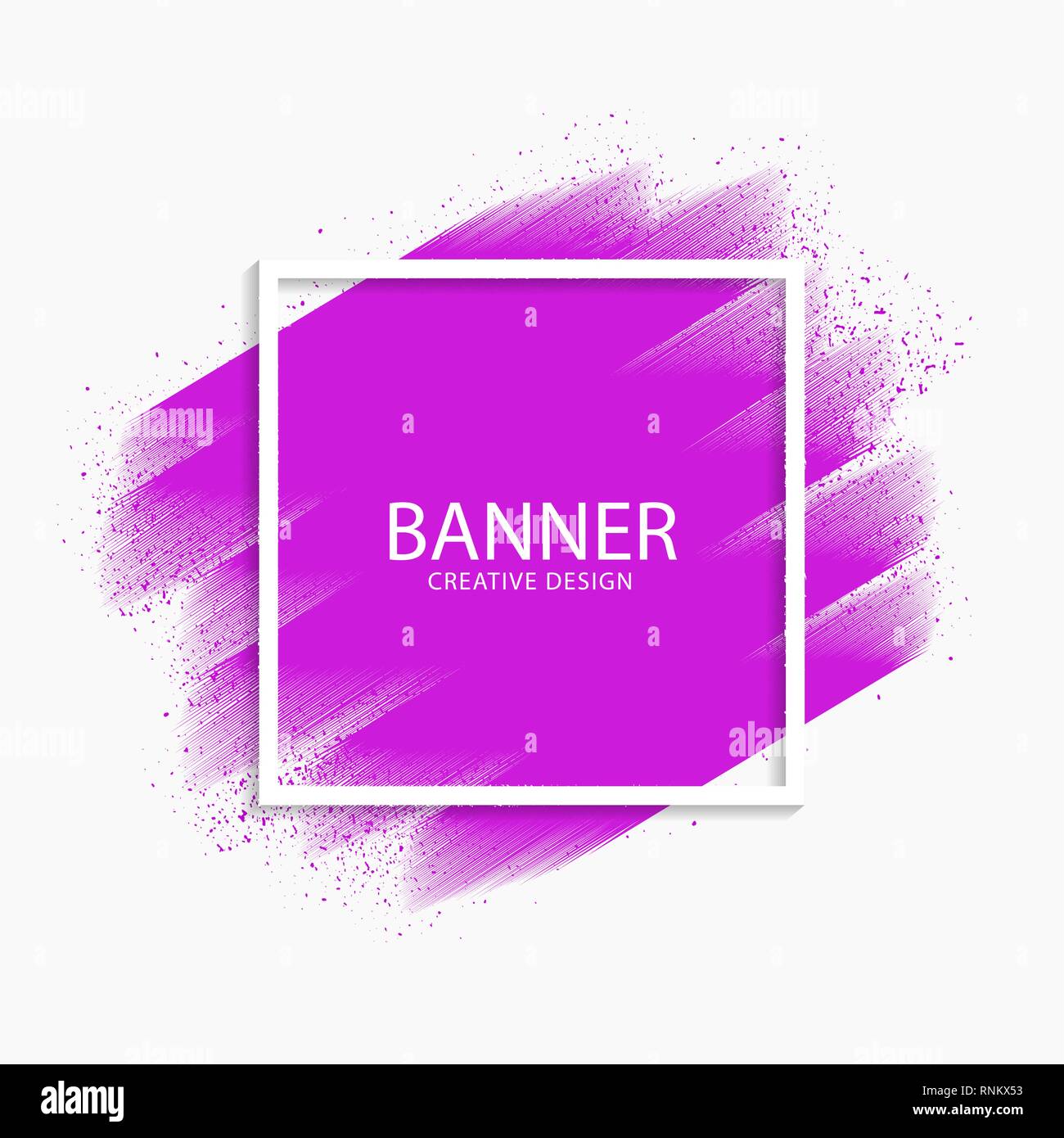 Abstrakte violette Farbe streichen moderne Banner, Vektor, Abbildung, eps 10-Datei Stock Vektor