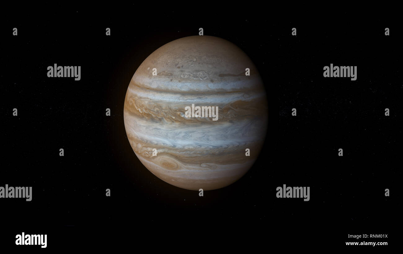 Jupiter Der Planet - größten Planeten im Sonnensystem. Stockfoto