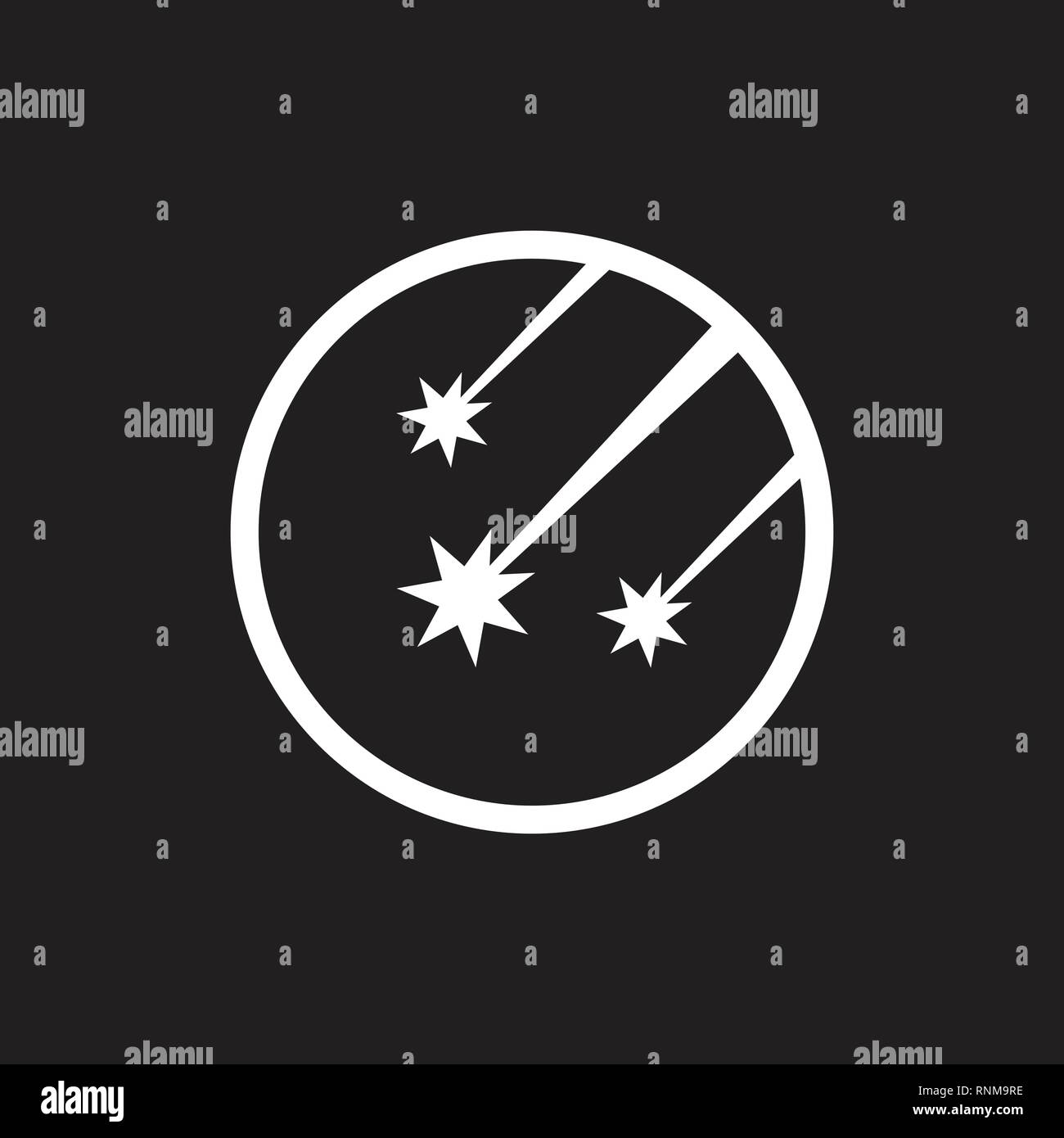 Meteor-Bewegung logo Vektor Stock Vektor