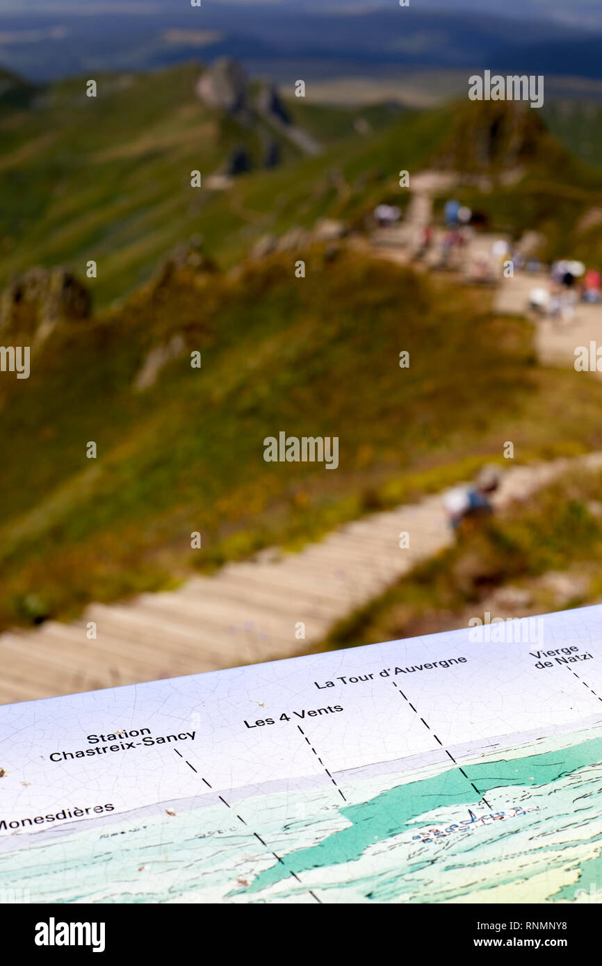 Puy de Sancy, Frankreich Stockfoto