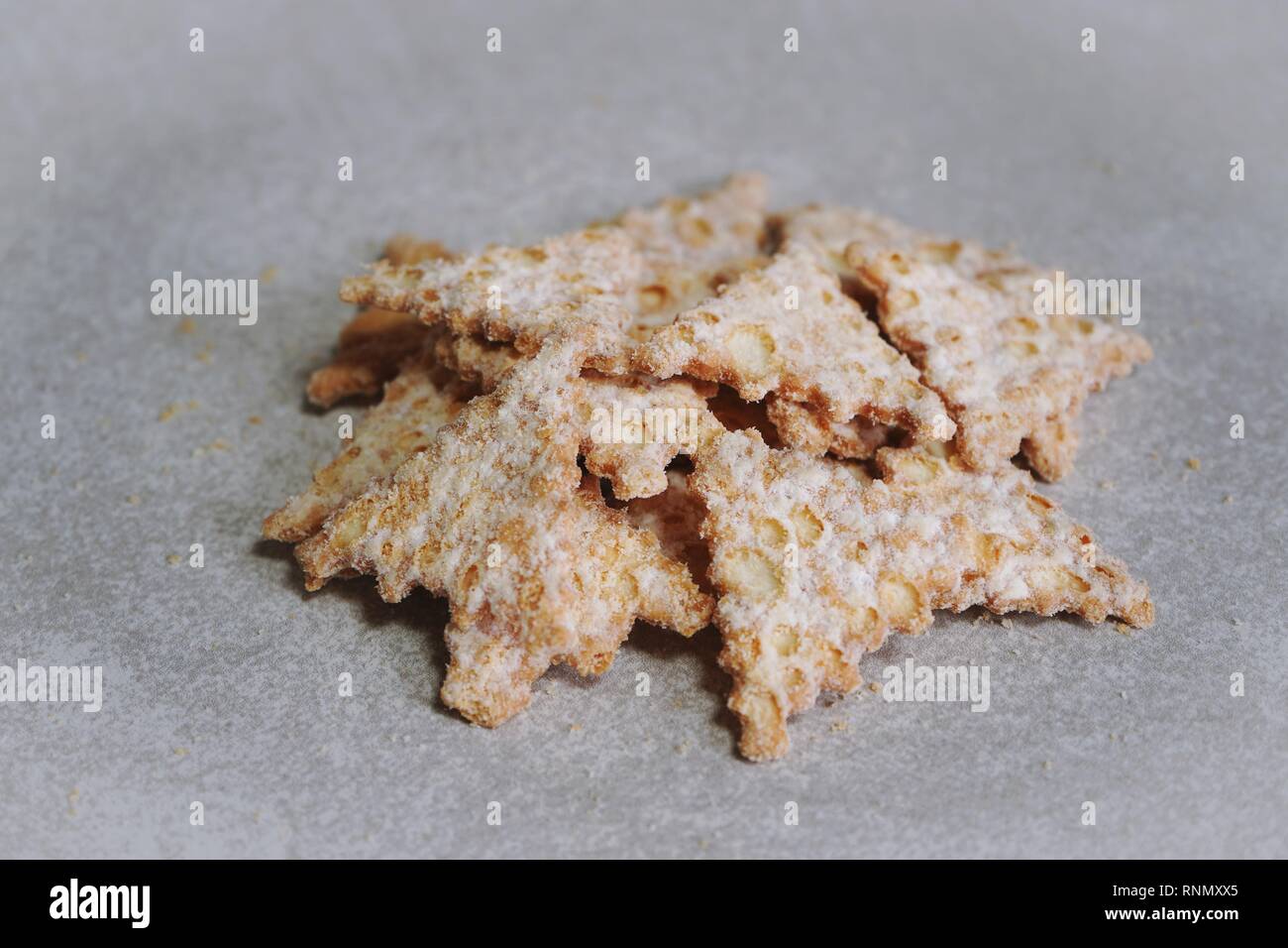 Cannoli Chips, selektiven Fokus Stockfoto