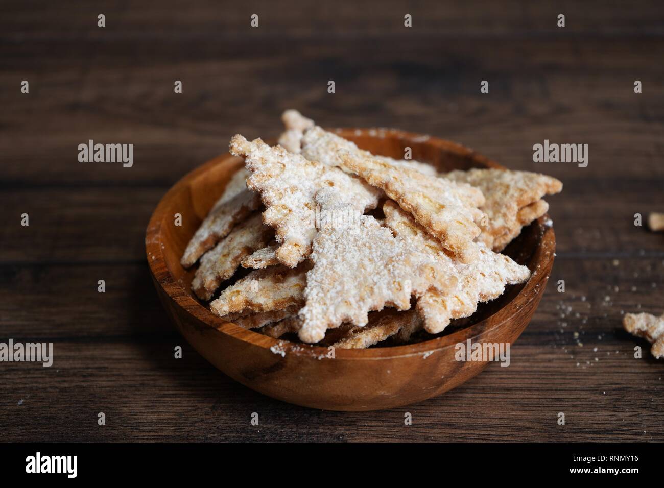 Cannoli Chips, selektiven Fokus Stockfoto