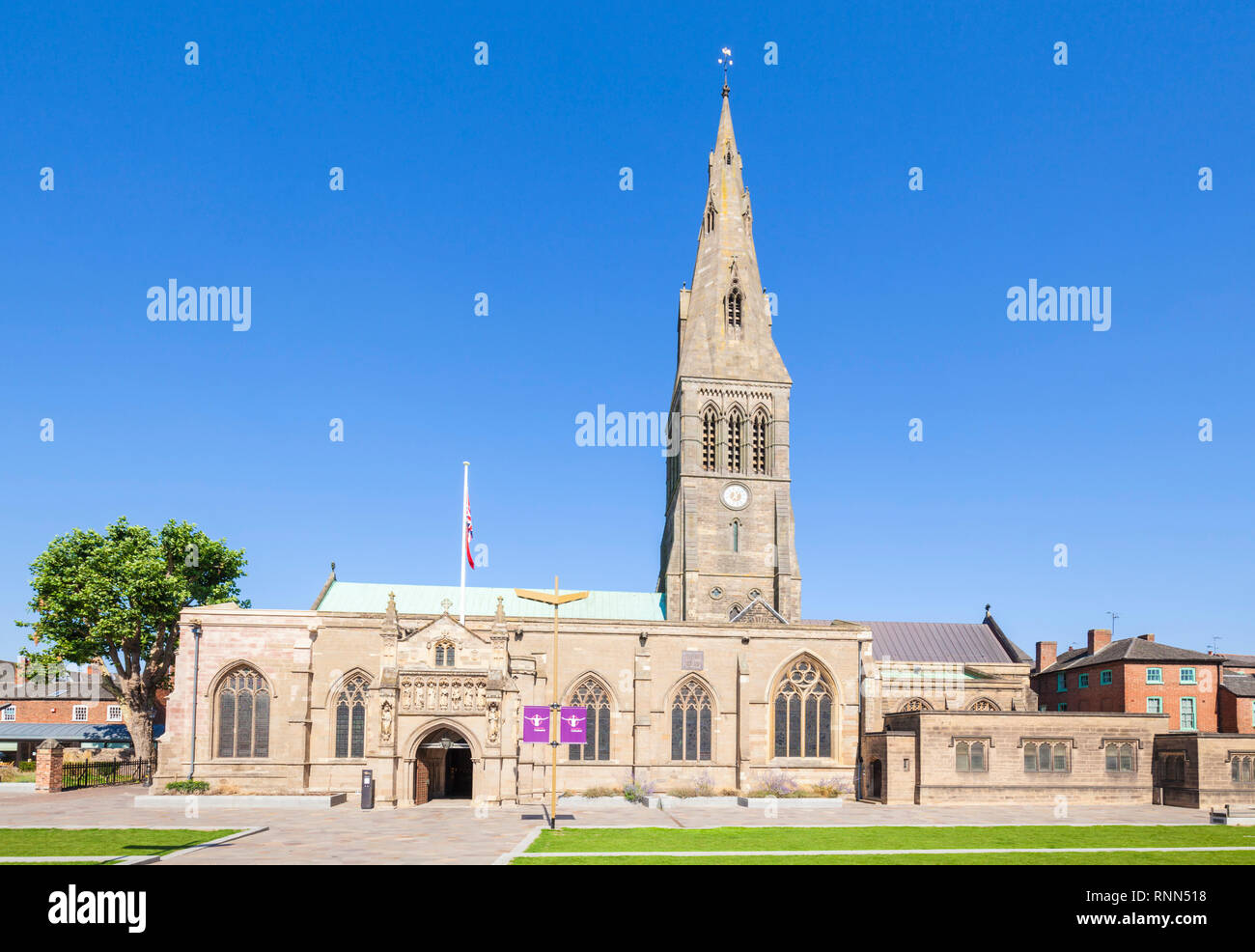 Leicester Kathedrale Grabstätte von König Richard III. Stadtzentrum von Leicester Leicestershire England UK GB Europa Stockfoto