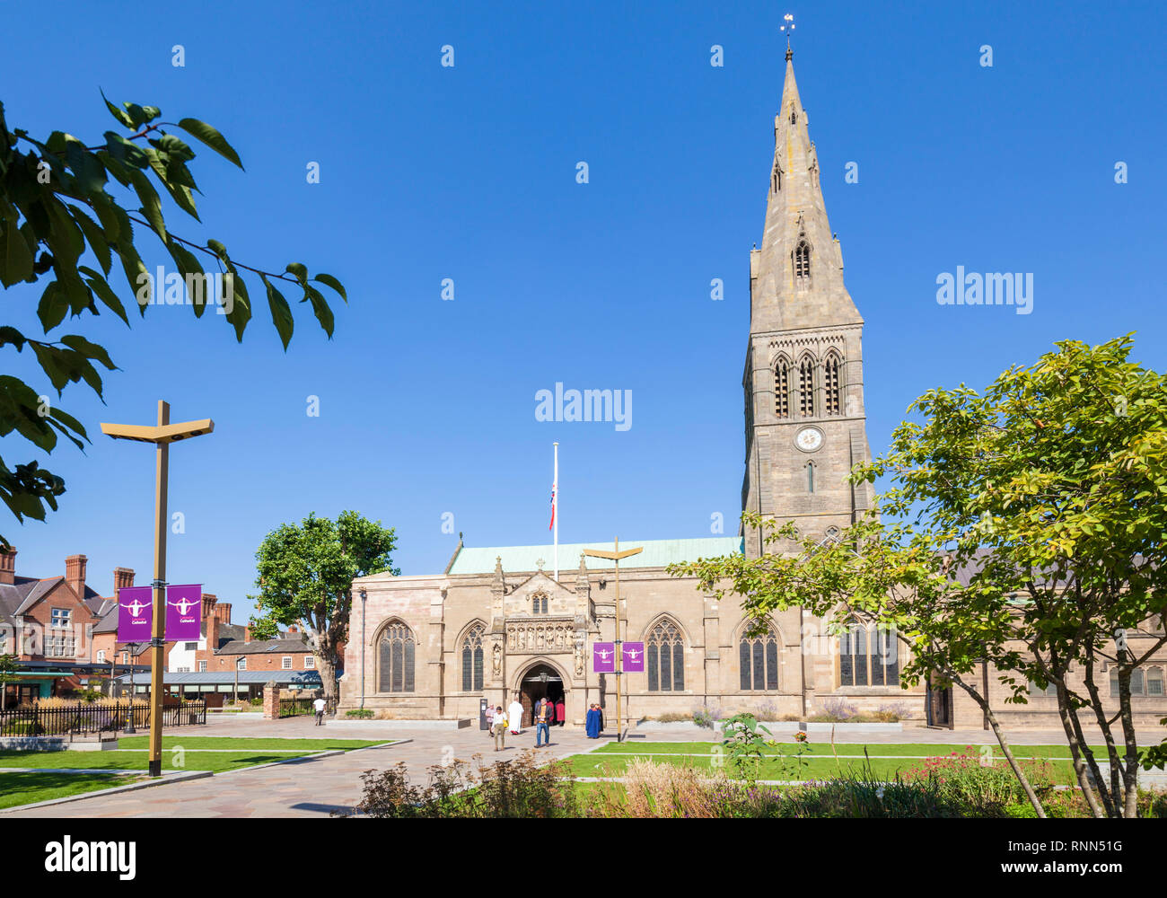 Leicester Kathedrale Grabstätte von König Richard III. Stadtzentrum von Leicester Leicestershire England UK GB Europa Stockfoto