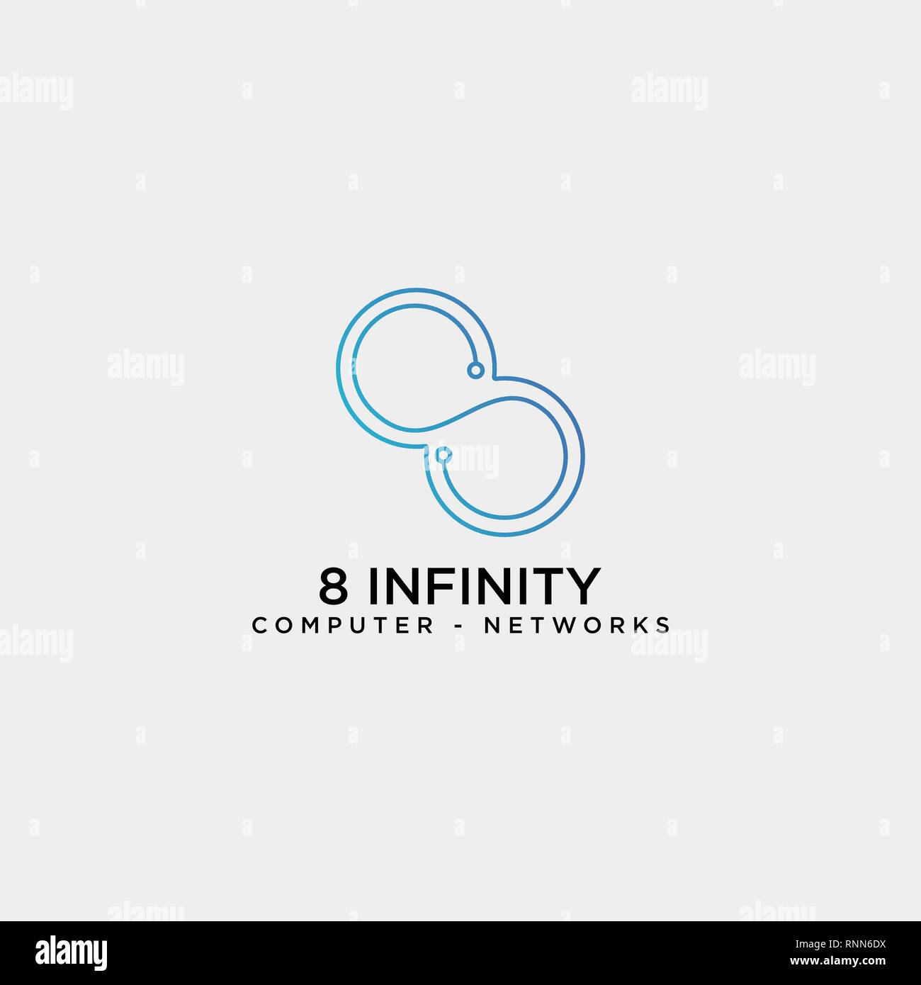 Infinity Technology Network Logo template Vector Illustration icon-Element isoliert-Vektor Stock Vektor