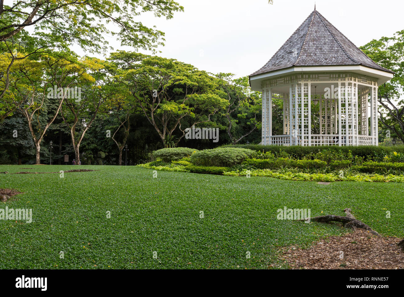 Singapur Botanischen Garten Musikpavillon Stockfoto Bild