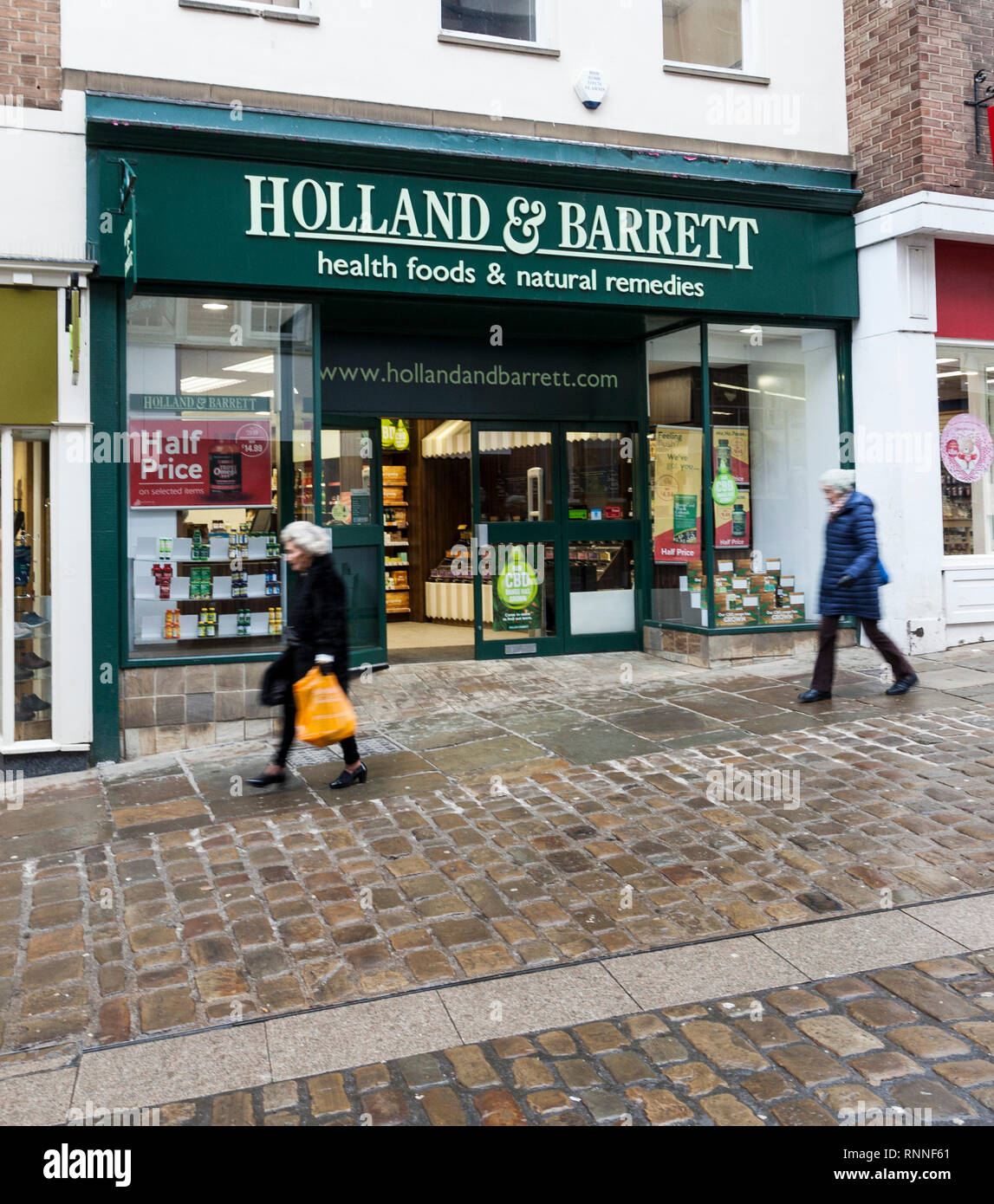 Holland und Barrett store in Durham, England, Großbritannien Stockfoto