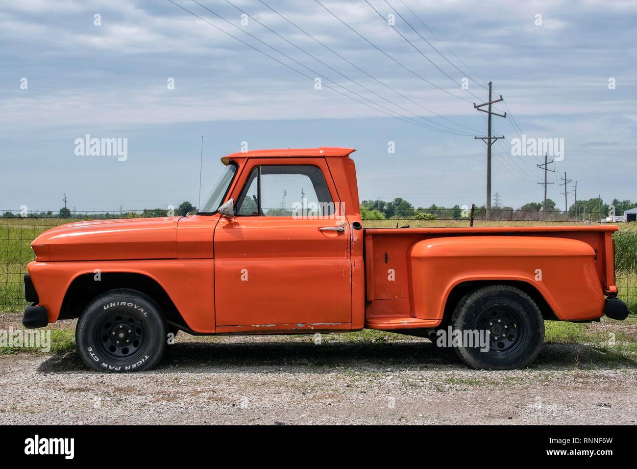 Pick-up-Oldtimer, Route 66, Staunton, Virginia, USA Stockfoto