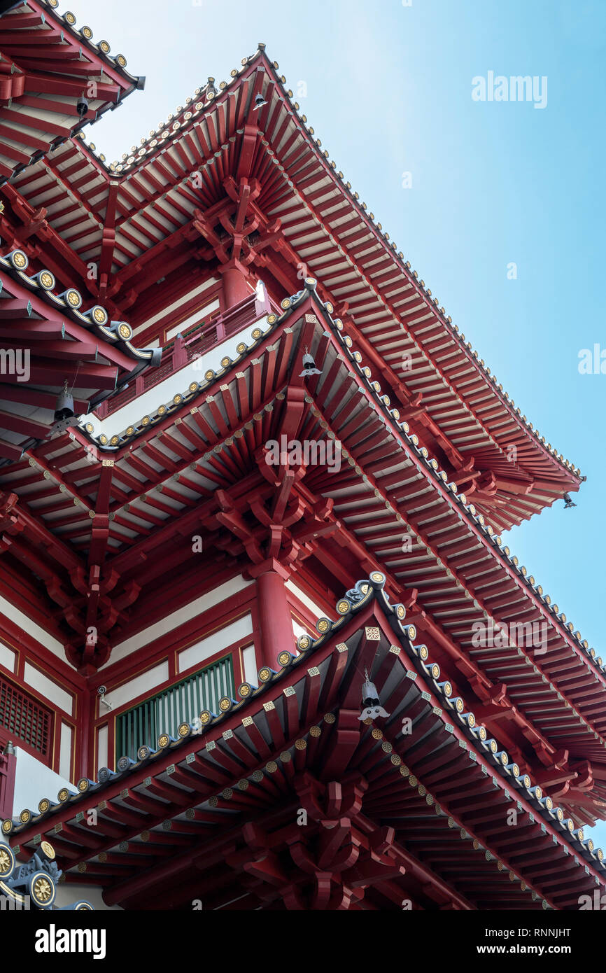 Singapur Buddha Tooth Relic Temple Stockfoto