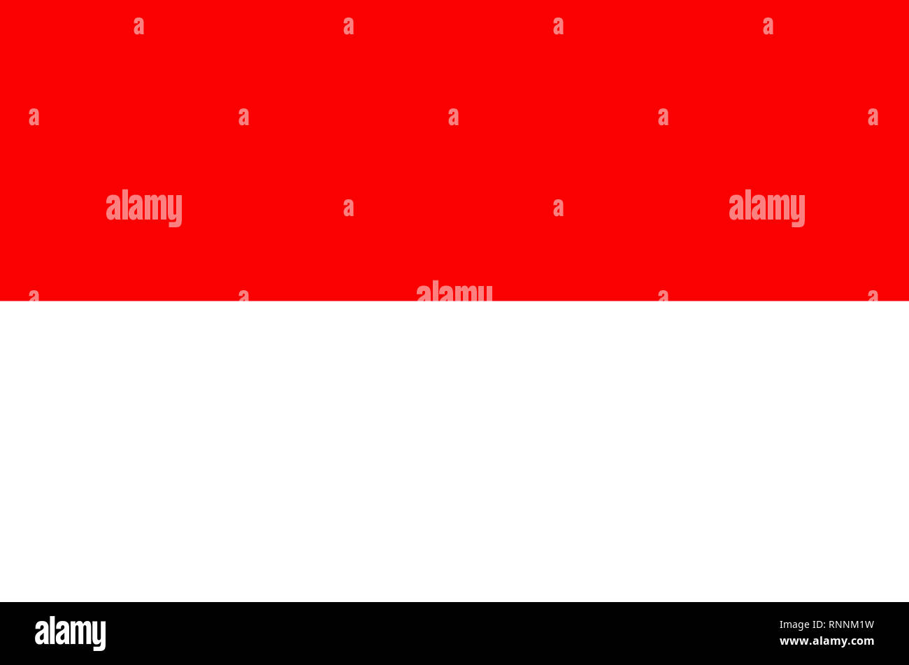 Flagge der repblic von Indonesien. Stockfoto