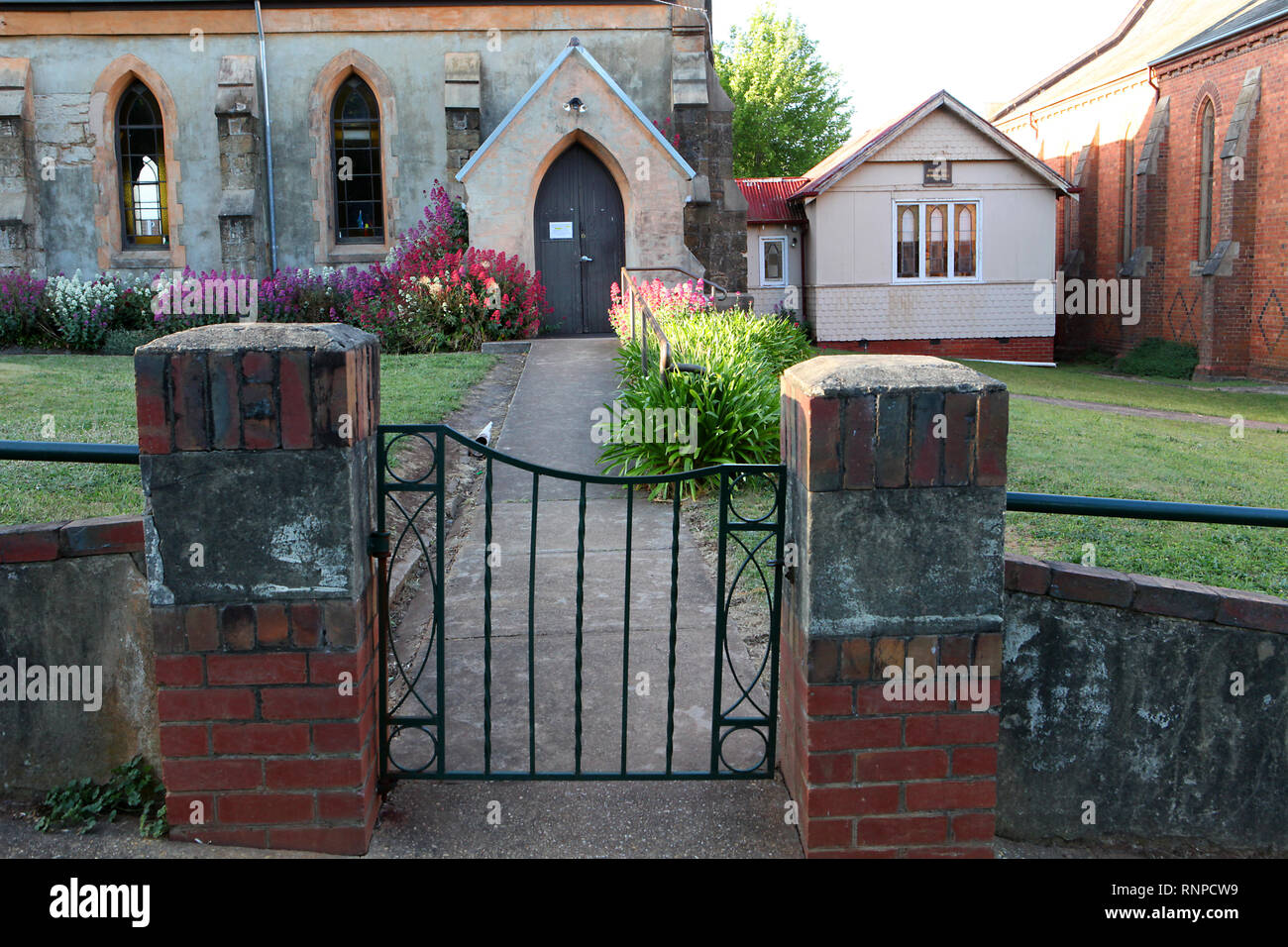 Besuchen sie Australien. Ansichten und scenics von Land und Kontinent Australien. Kirchen Stockfoto