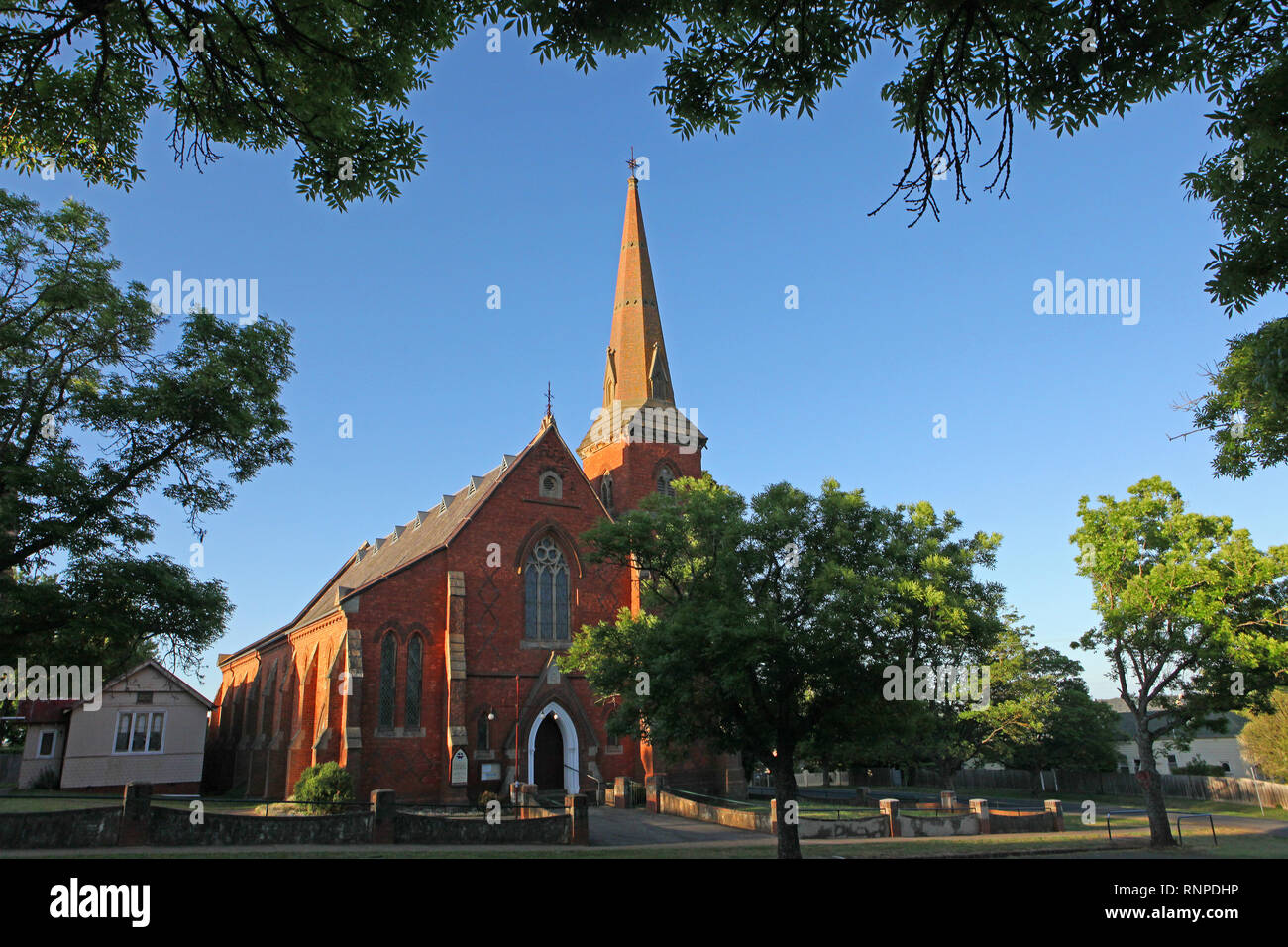 Besuchen sie Australien. Ansichten und scenics von Land und Kontinent Australien. Kirchen Stockfoto