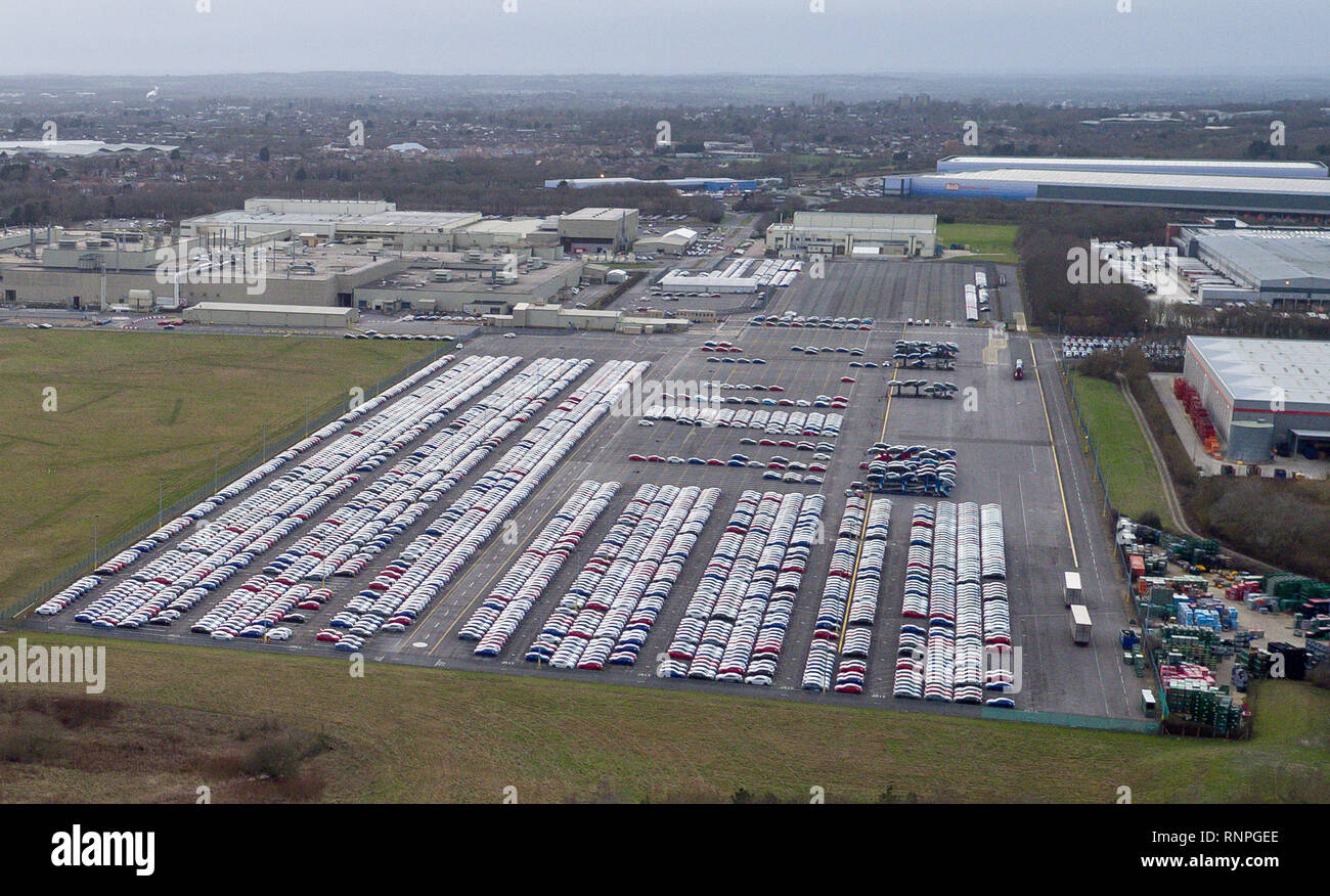 Das Honda Werk in Swindon, die das Unternehmen bestätigt hat, wird im Jahr 2021 mit einem Verlust von 3.500 Jobs zu schließen. Stockfoto