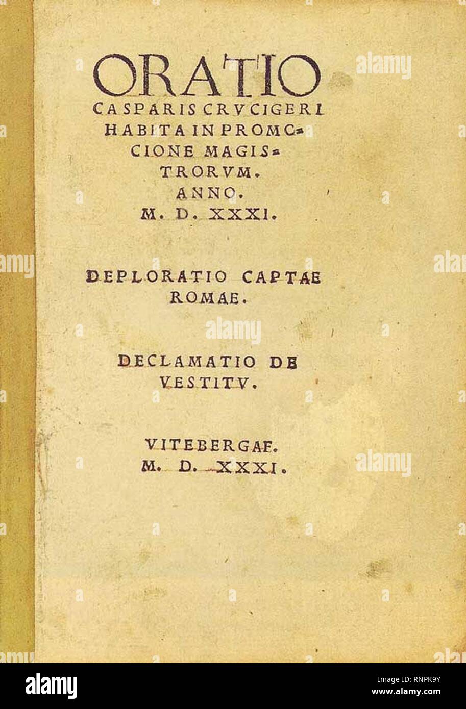 Caspar cruciger Fotos und Bildmaterial in hoher Auflösung Alamy