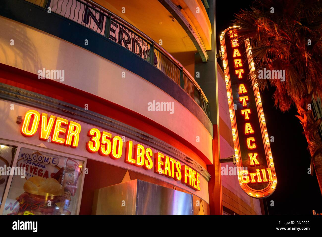 Heart Attack Grill auf der Fremont Street, Downtown, Las Vegas, Nevada