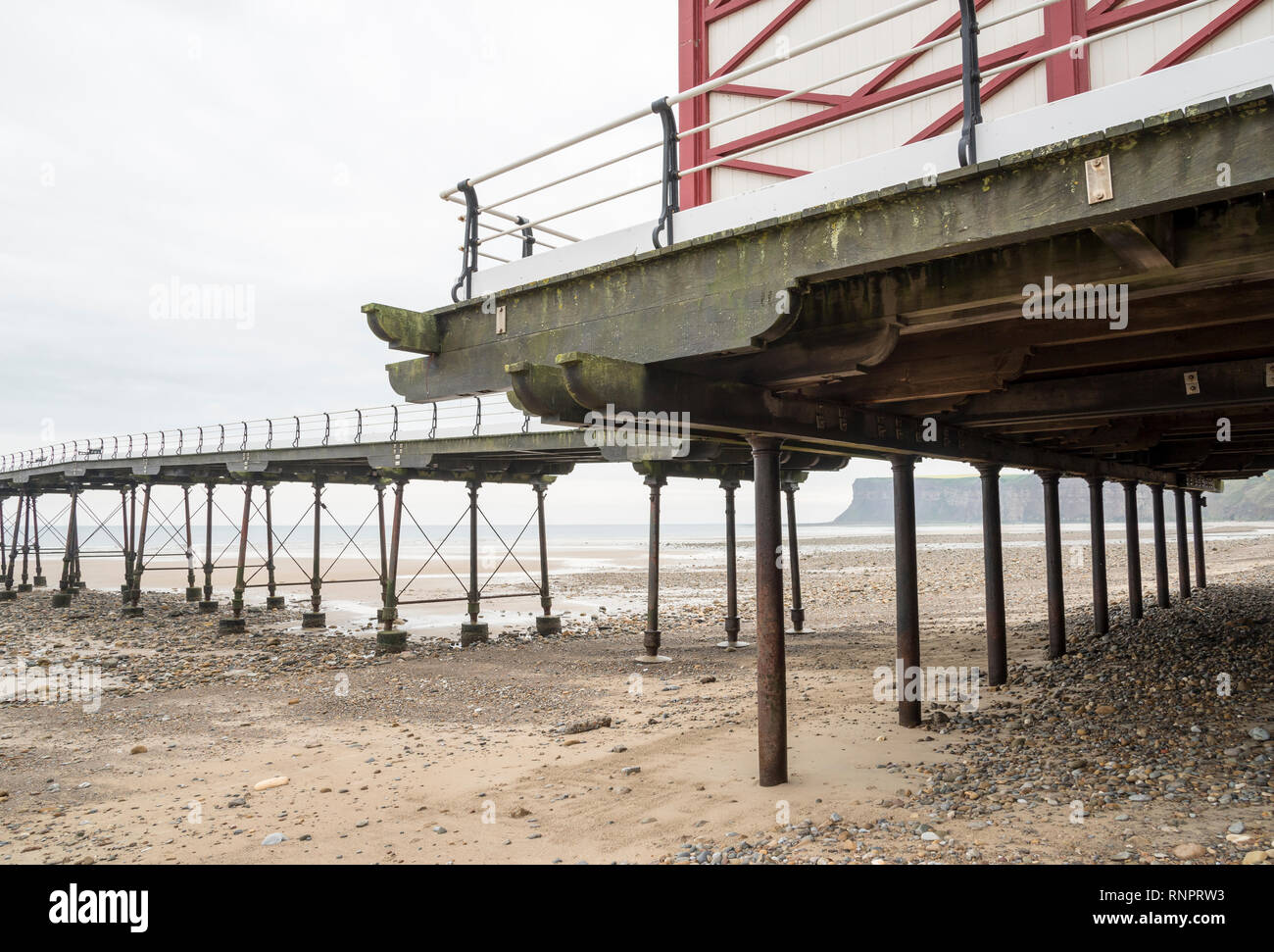 Historischen Pier in Saltburn-by-the-Sea, North Yorkshire, England Stockfoto