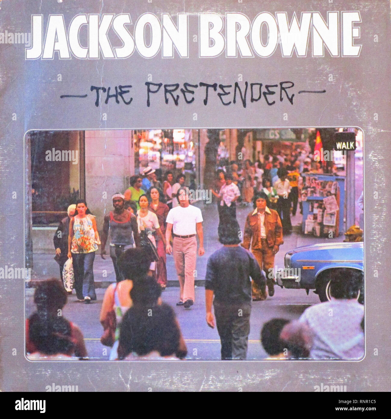 Vintage Vinyl Lp Abdeckung der Pretender Jackson Browne Stockfoto