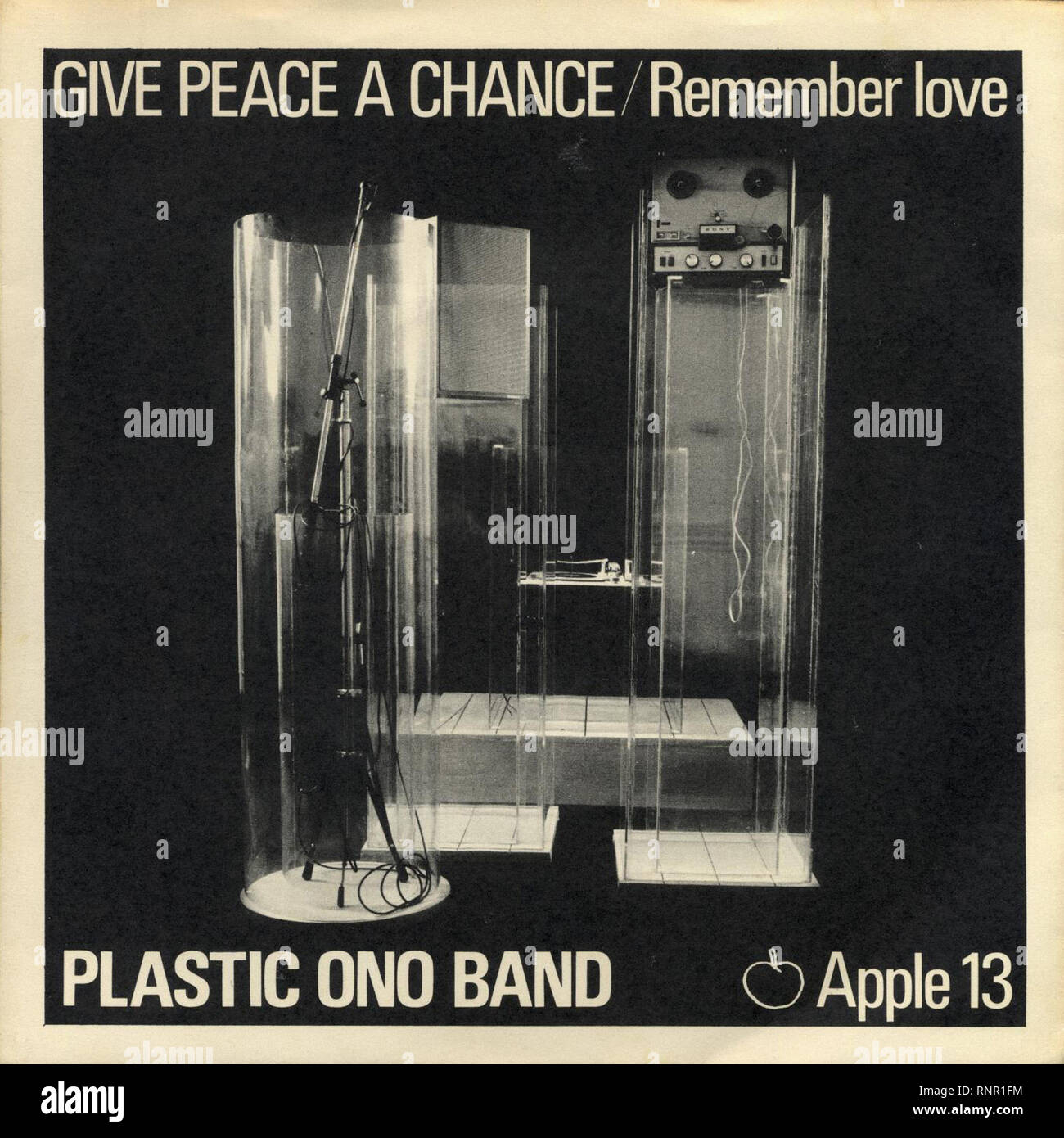 Plastic Ono Band - Give Peace A Chance - Vintage Cover Album Stockfoto