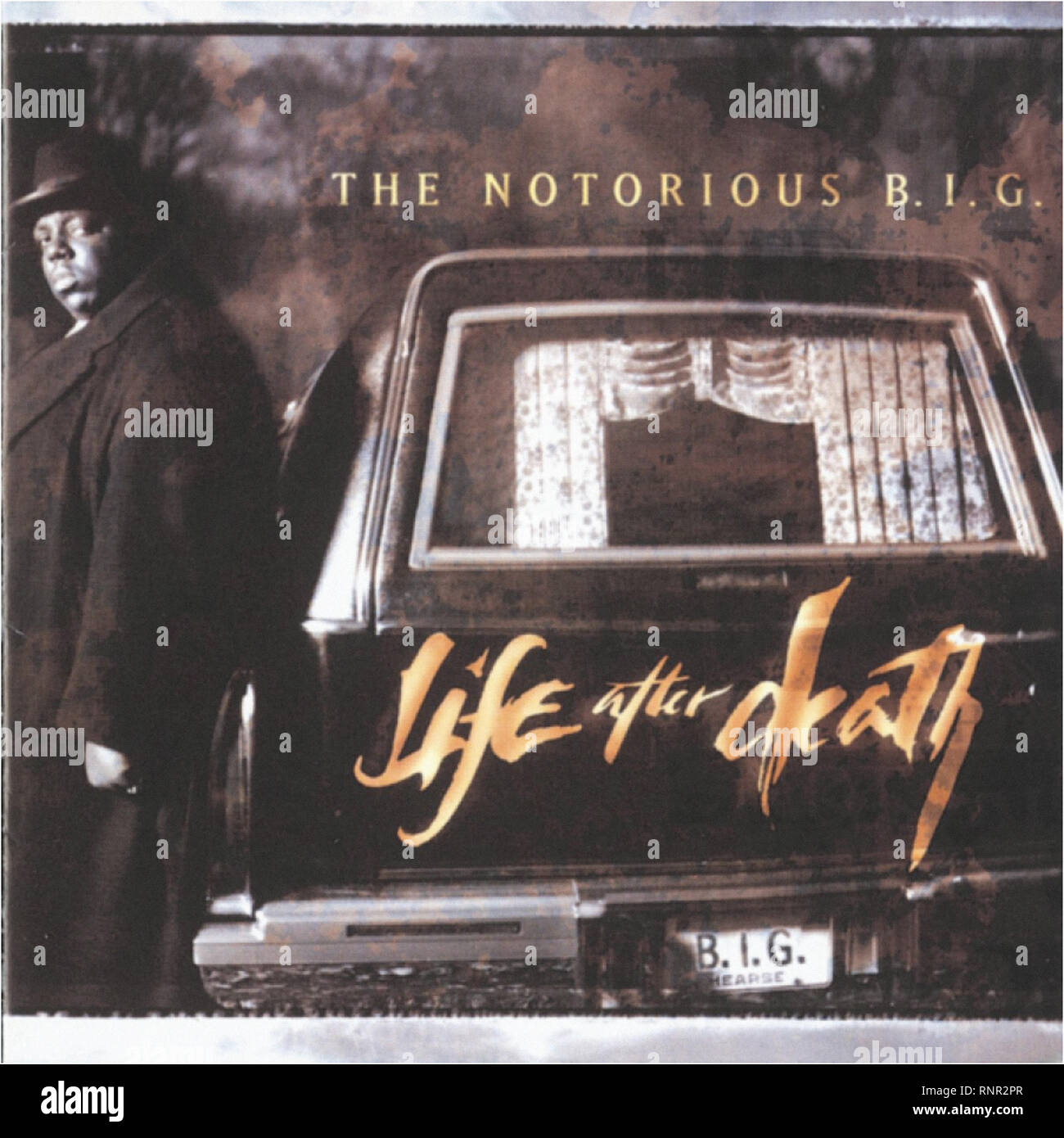 Die berüchtigten B.I.G - Leben nach dem Tod - Vintage Cover Album Stockfoto