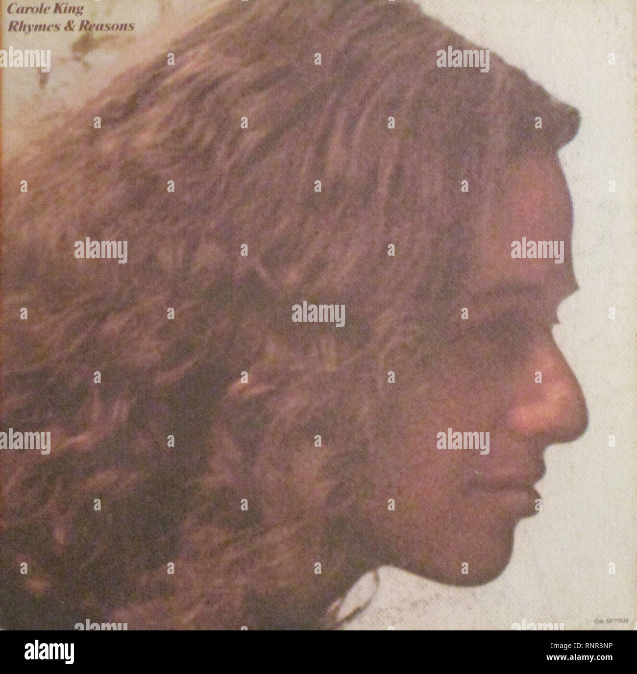 Vintage Vinyl Lp Cover Reime Gründen Carole King 1972 Stockfoto